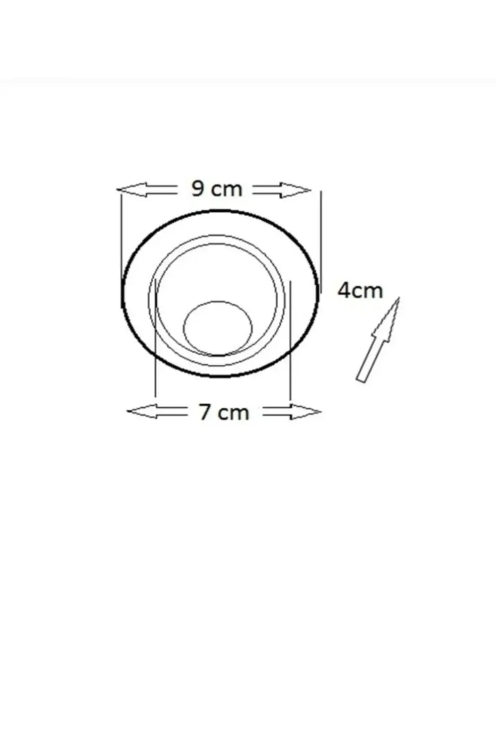 Ct-5204 7w Led Armatür Beyaz Noas Markan
