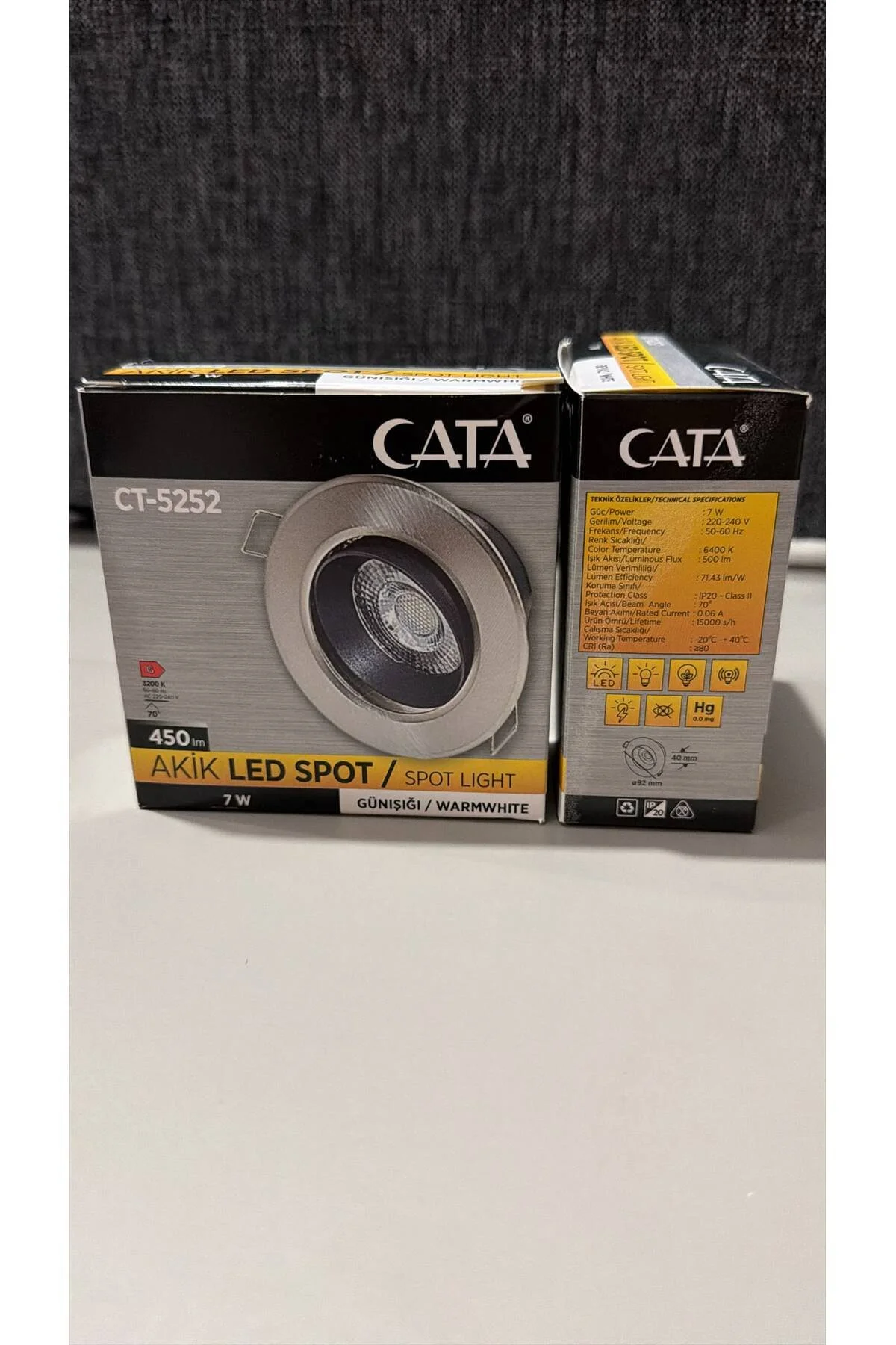 CT-5252 Akik Led Spot 7W Günışığı CT-5252 Akik Led Spot 7W Günışığı - Görsel 2