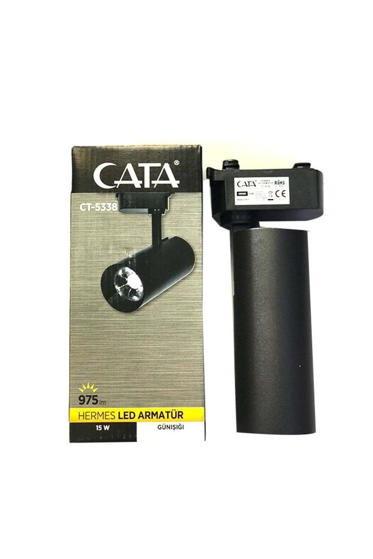 Ct-5338B Hermess Siyah Kasa 25W Ray Spot 6400K (Beyaz Işık) - Görsel 2