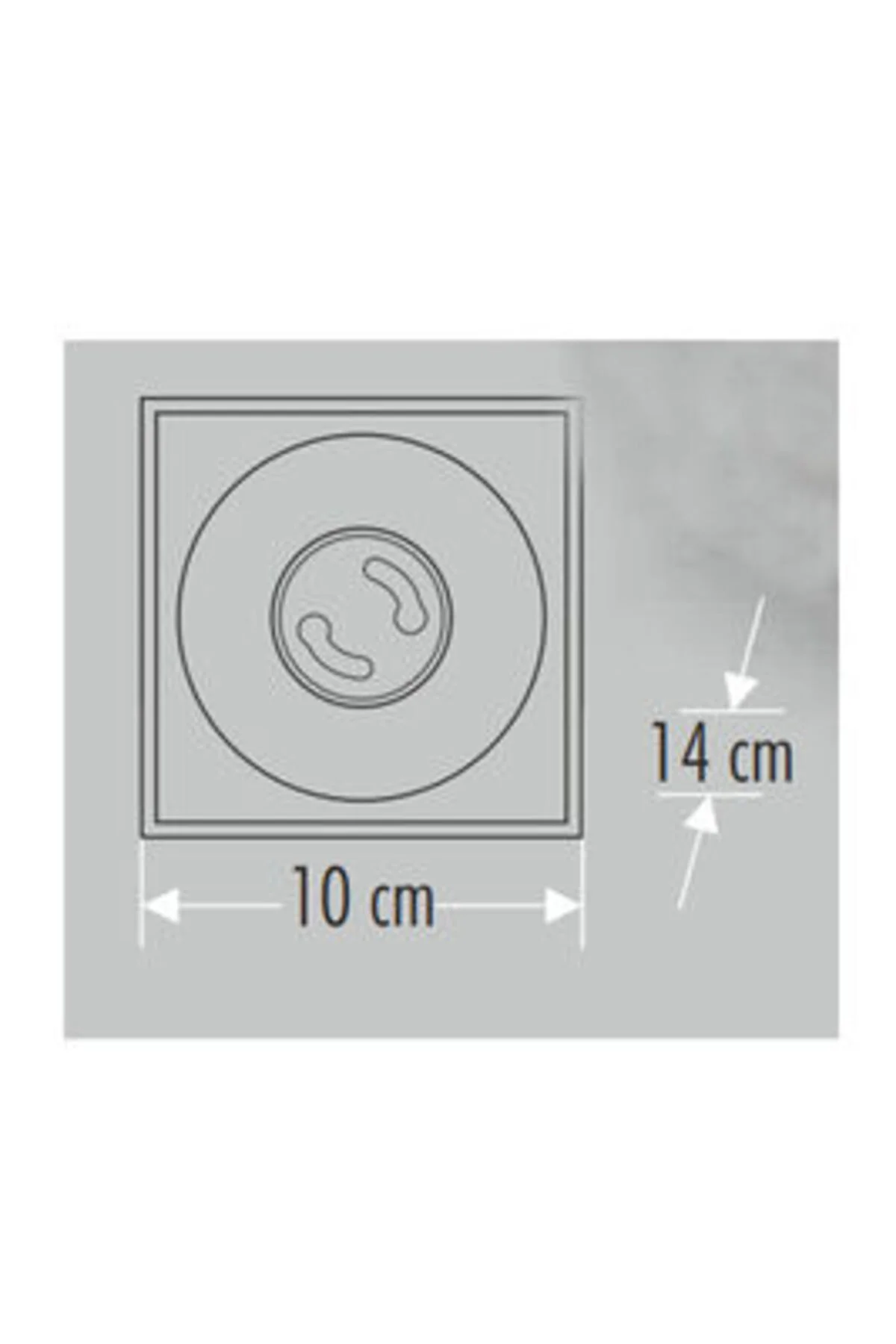CT-5420SP BERGAMA S.Ü. KARE ARMATÜR GU-10 SİYAH+PLATIN - Görsel 2