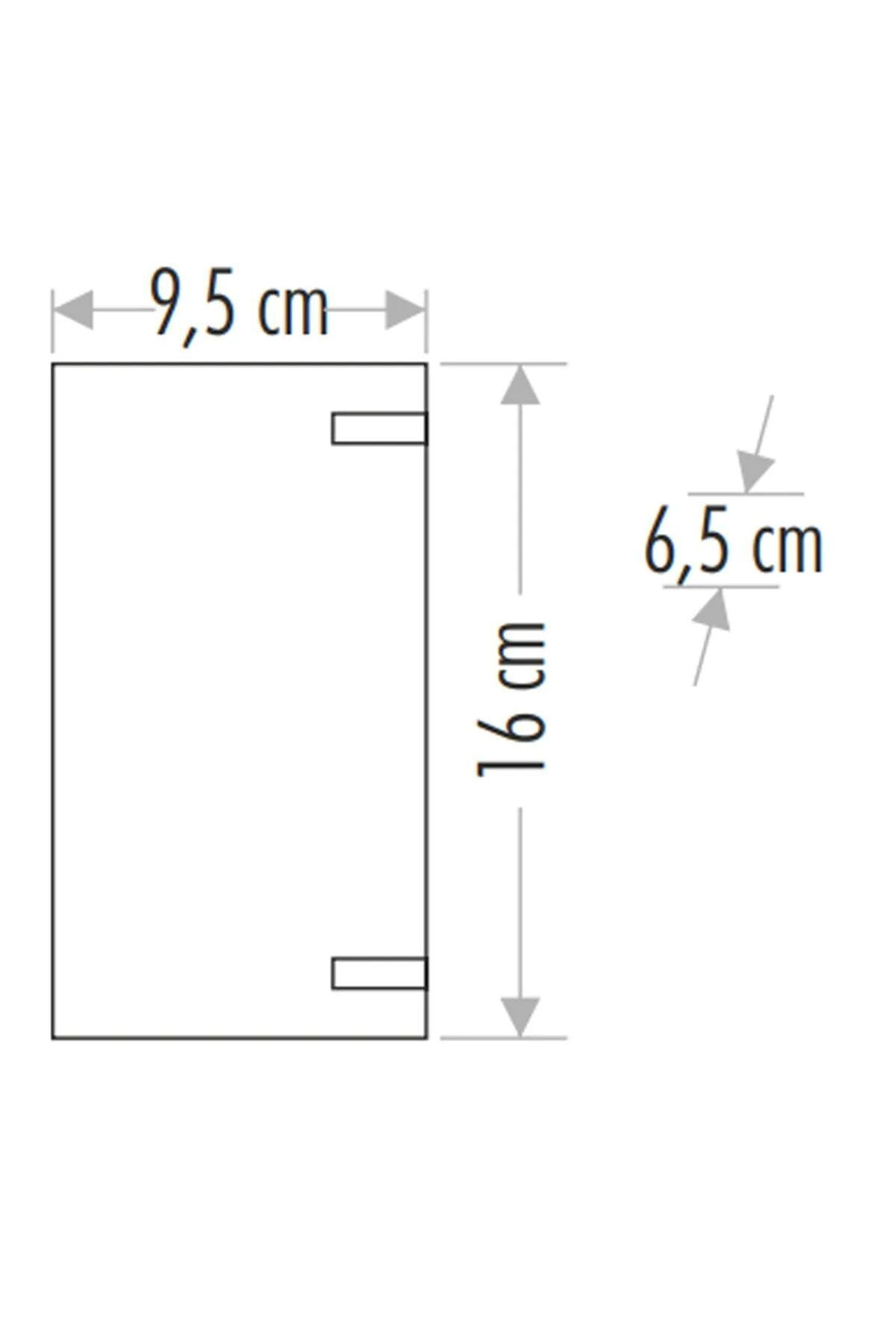 ct-7062 ALÜMİNYUM SİYAH KASA MODERN LED APLİK