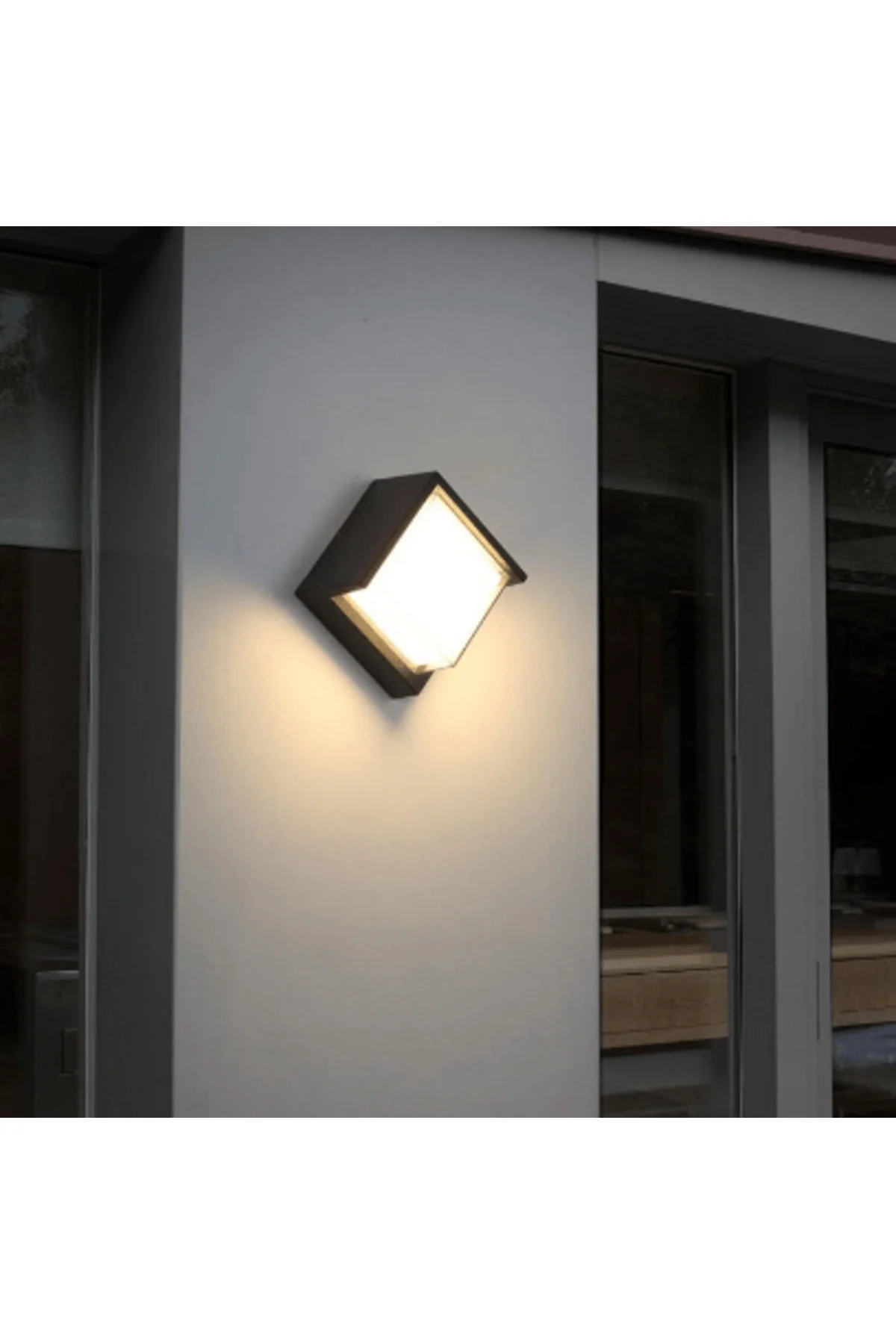 CT-7074 Dominik 15W IP54 Su Geçirmez Dış Mekan LED Aplik Sıva Üstü Duvar Armatürü Günışığı 3200 - Görsel 3