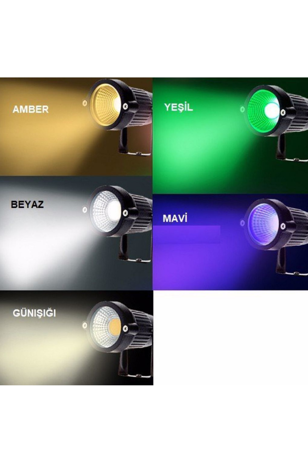 Ct 7300 7w Bahçe Armatürü Amber