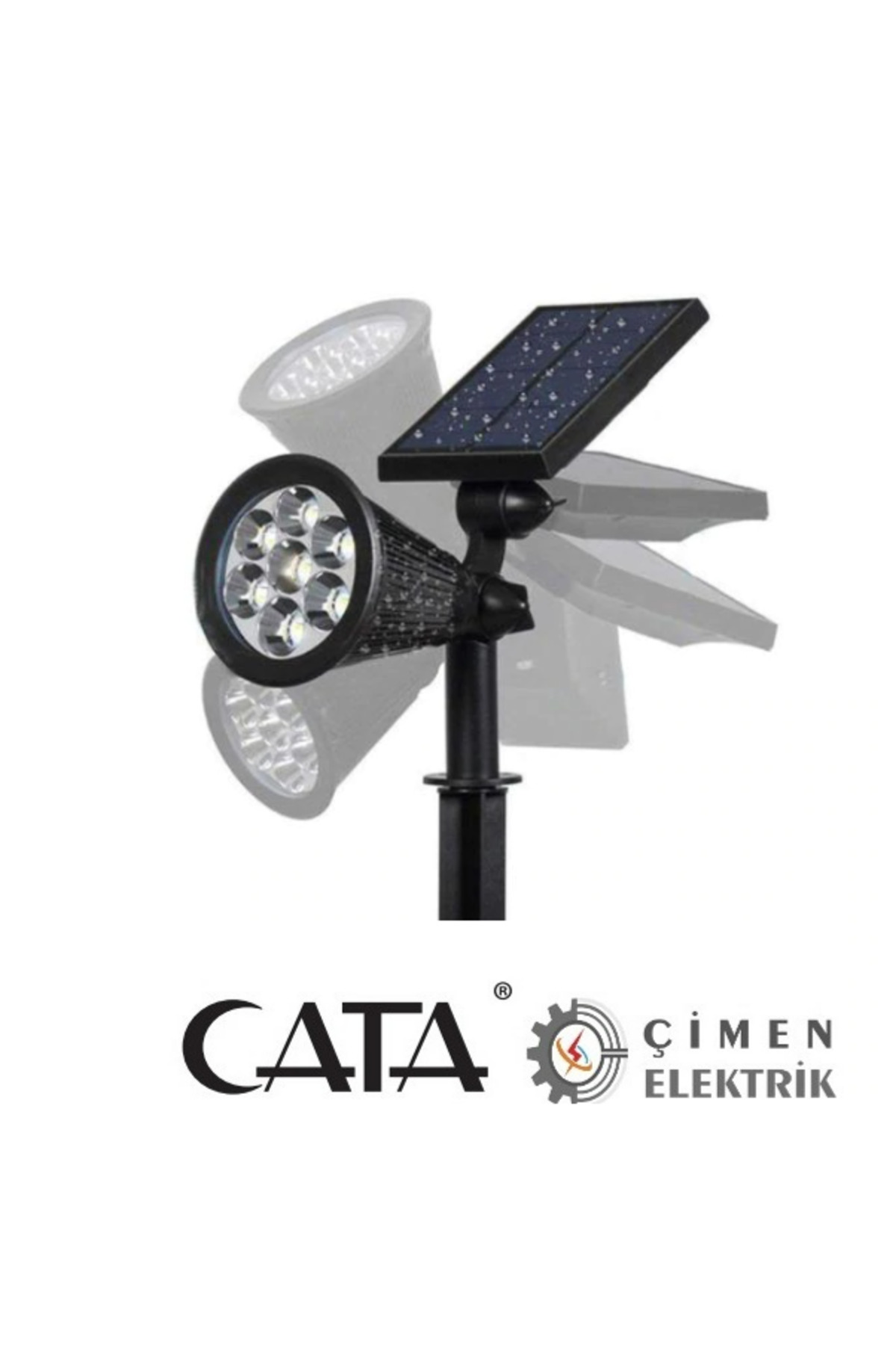 CT 7310 7W Güneş Enerjili Bahçe Armatürü 3200K Gün Işığı
