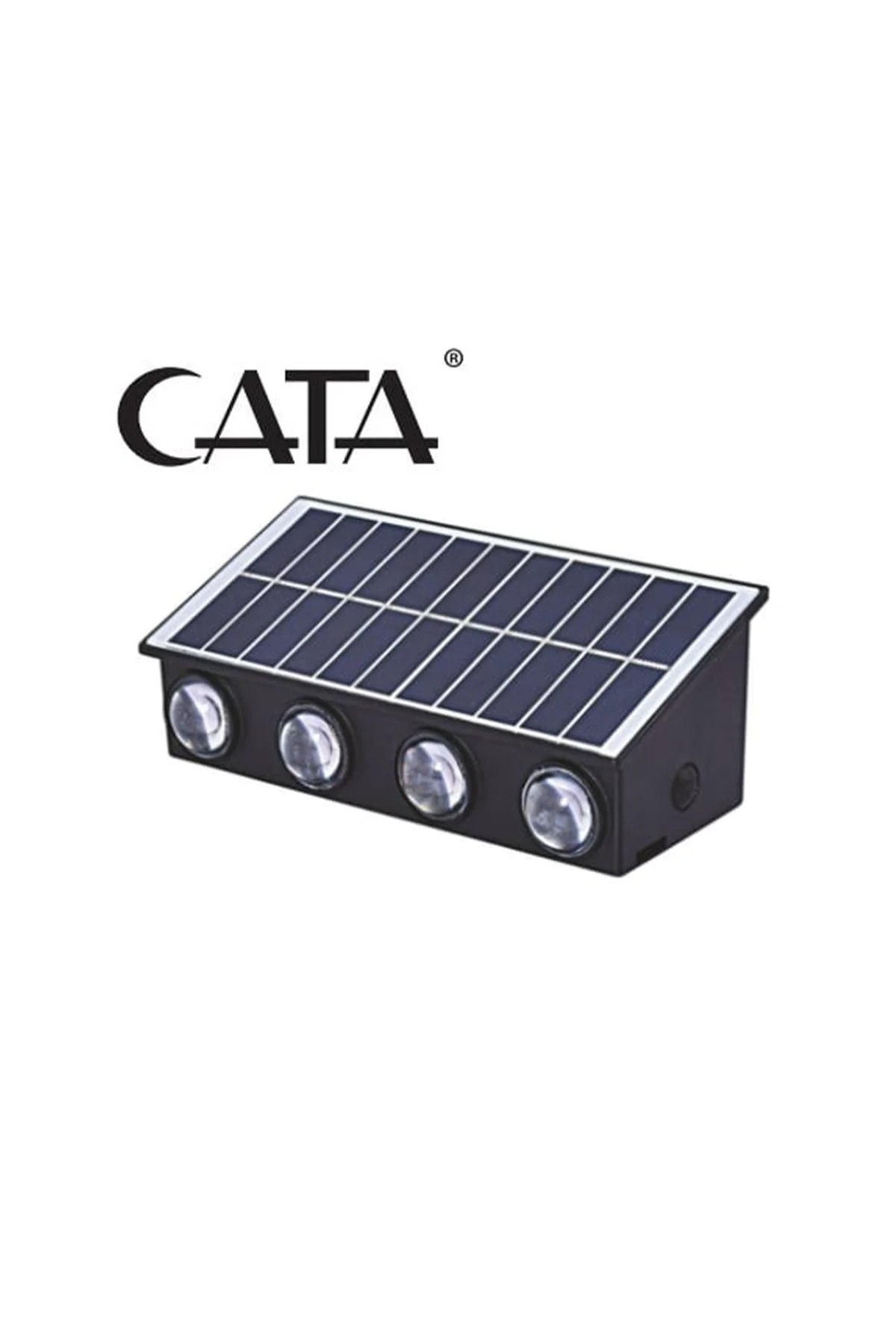 CT-8010 20W Güneş Enerjili Solar LED Aplik Dış Mekan IP65 Duvar L