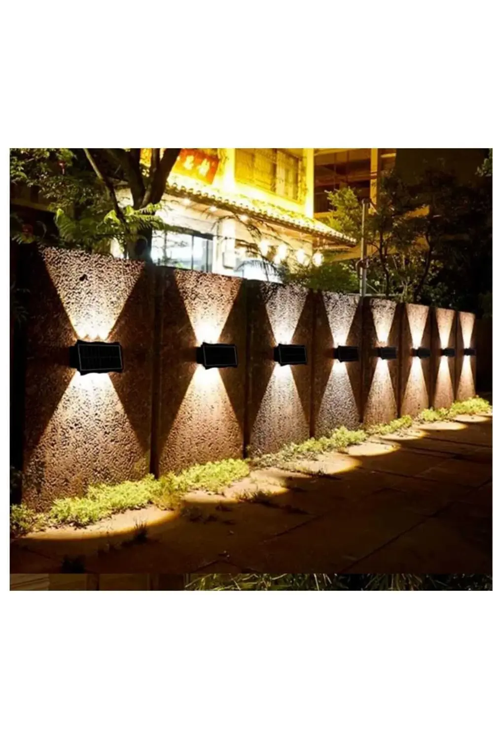 CT-8010 Güneş Enerjili Led Aplik - Solar Enerjili Bahçe Aydınlatm