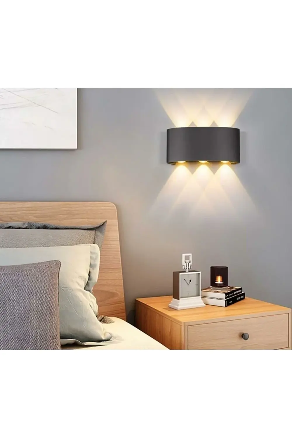 Ct-8011 12 Watt Haiti Siyah Kasa Aplik Günışığı