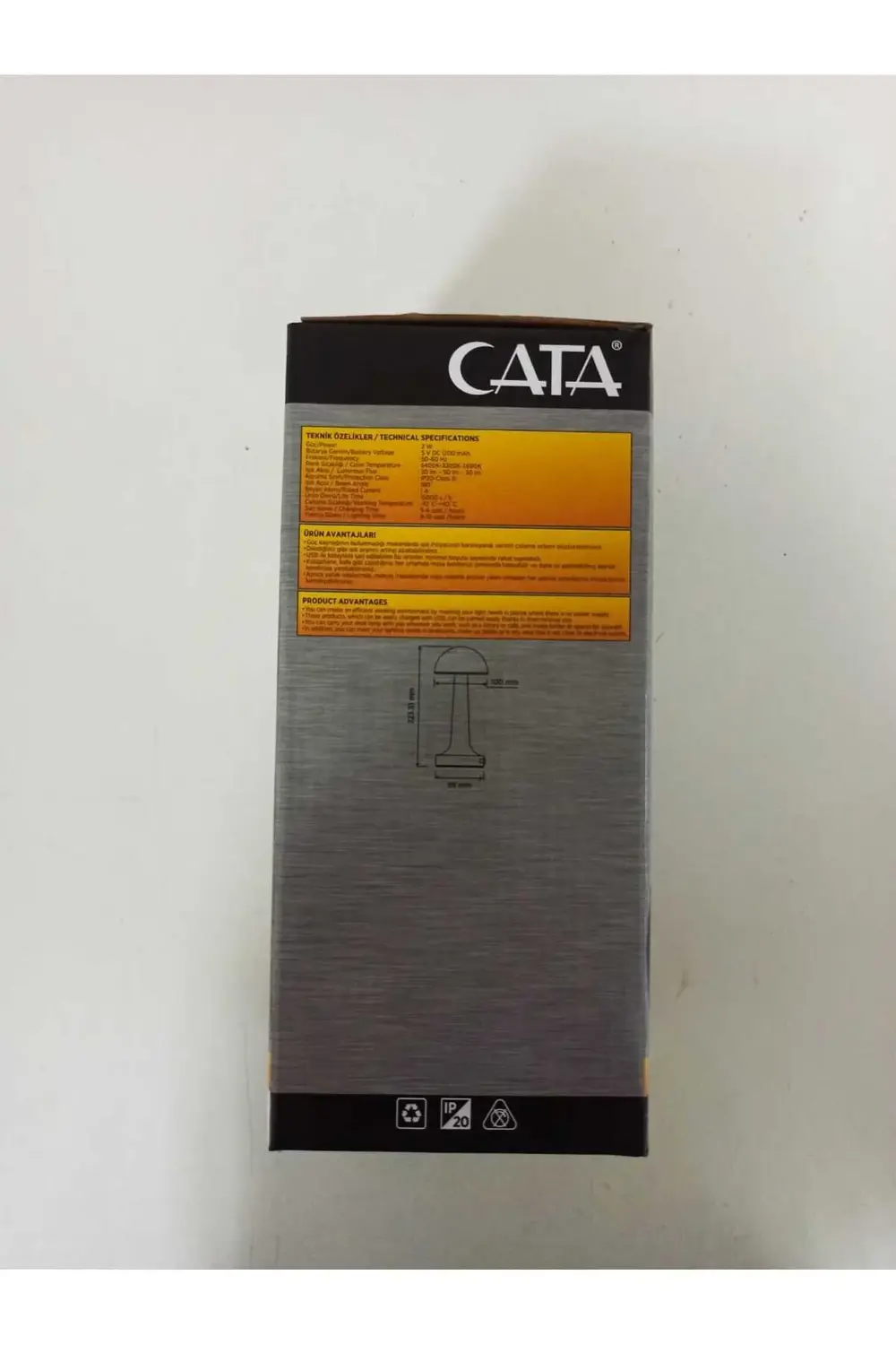 Ct-8429 Retro Gold Dokunmatik Şarjlı Led Masa Lambası