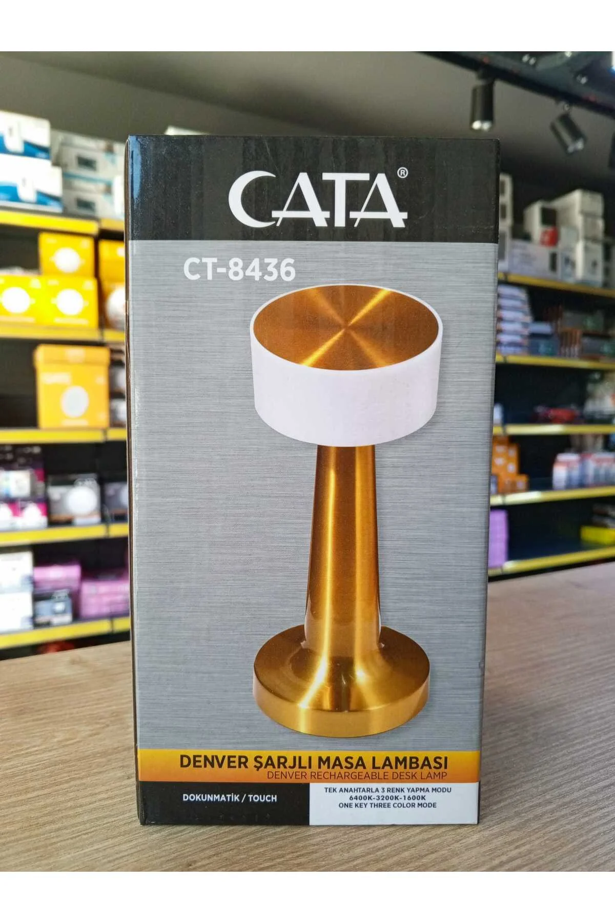 CT-8436 Aydınlatma Denver Şarjlı Masa Lambası DOKUNMATİK CT-8436 Aydınlatma Denver Şarjlı Masa Lambası DOKUNMATİK