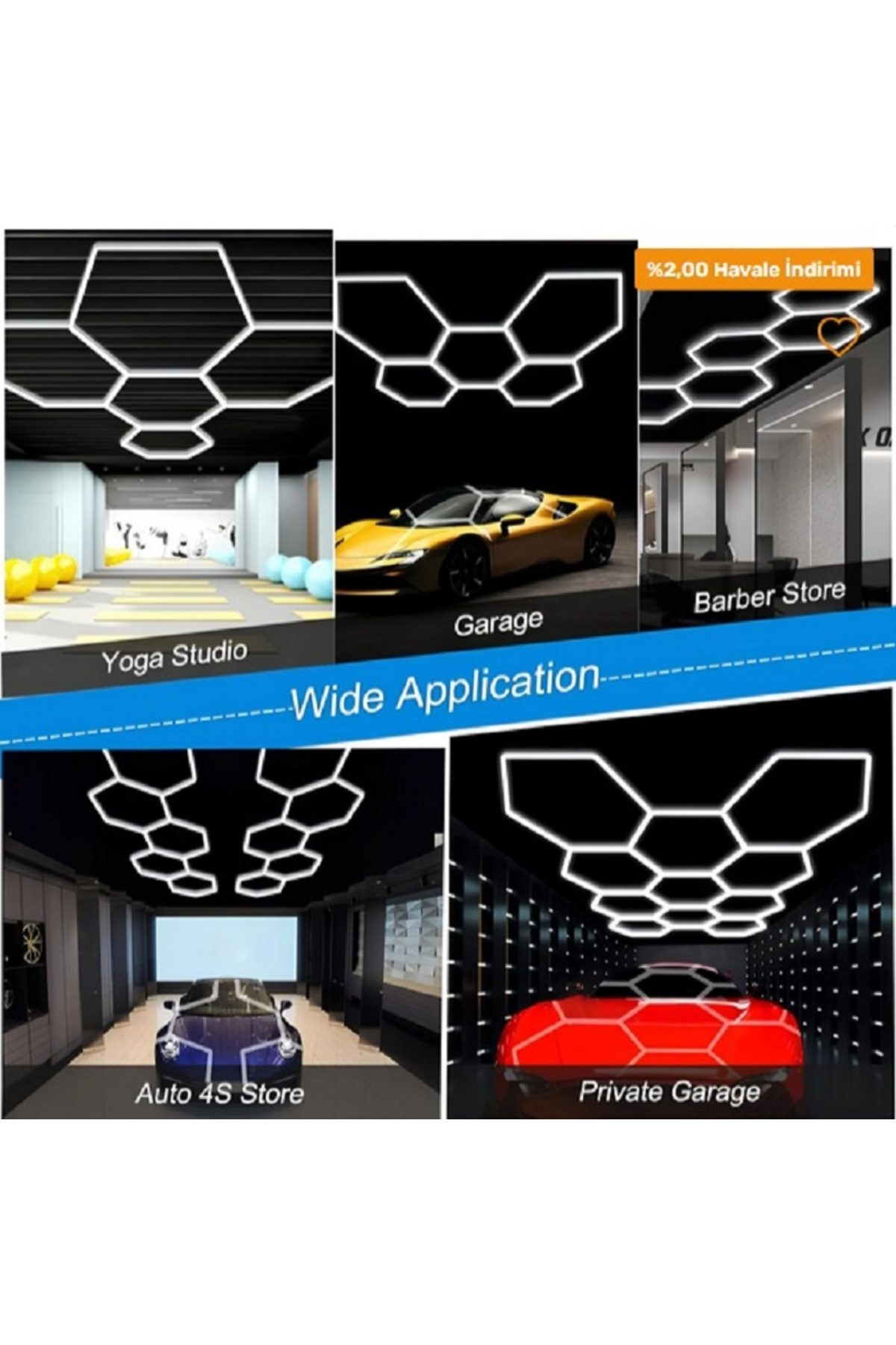 CT-9082 ANZER LED LINEER ARMATÜR BEYAZ IŞIK 360W