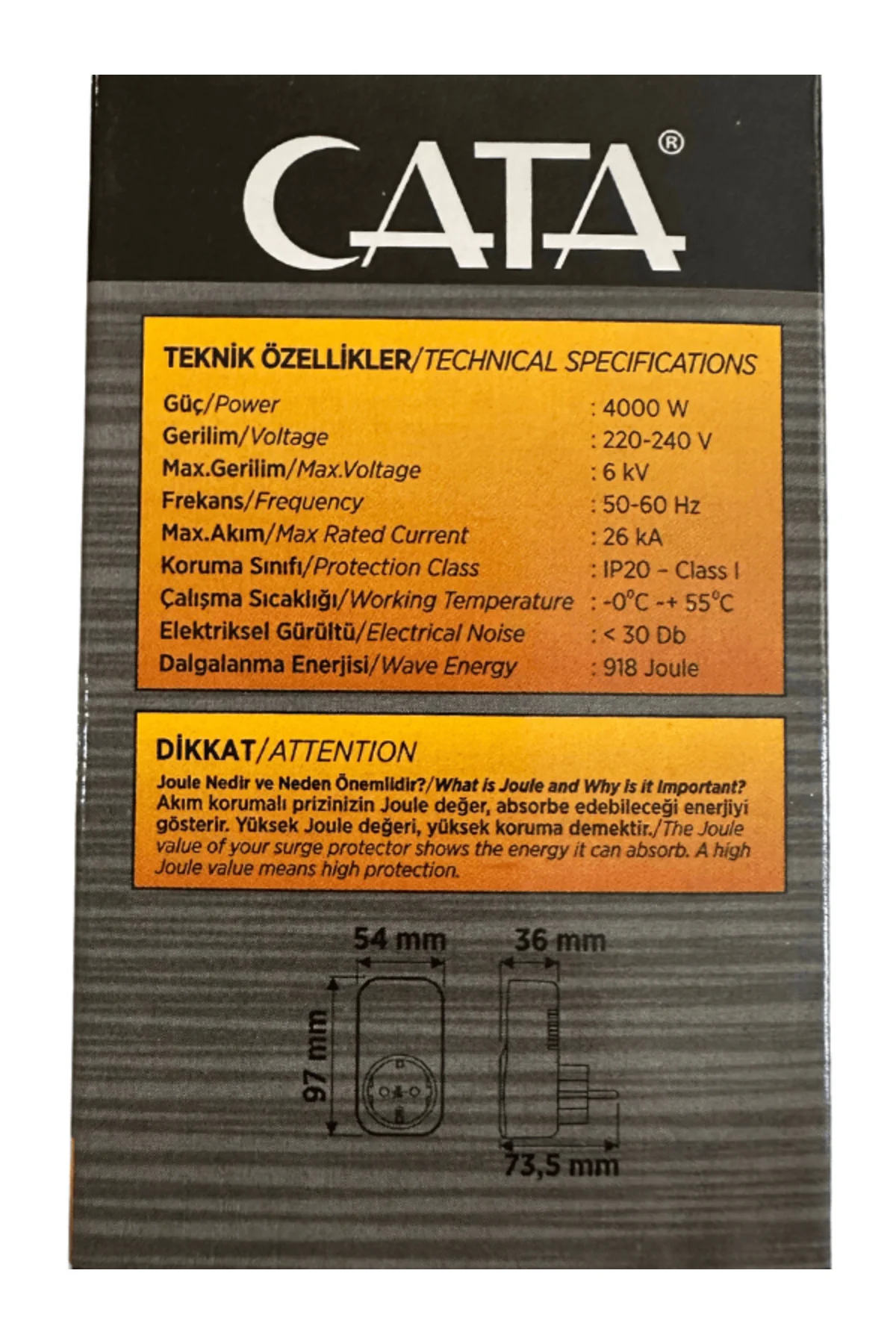 Ct-9186 Akım Ve Çocuk Korumalı Tekli Kablosuz Priz (1 ADET)