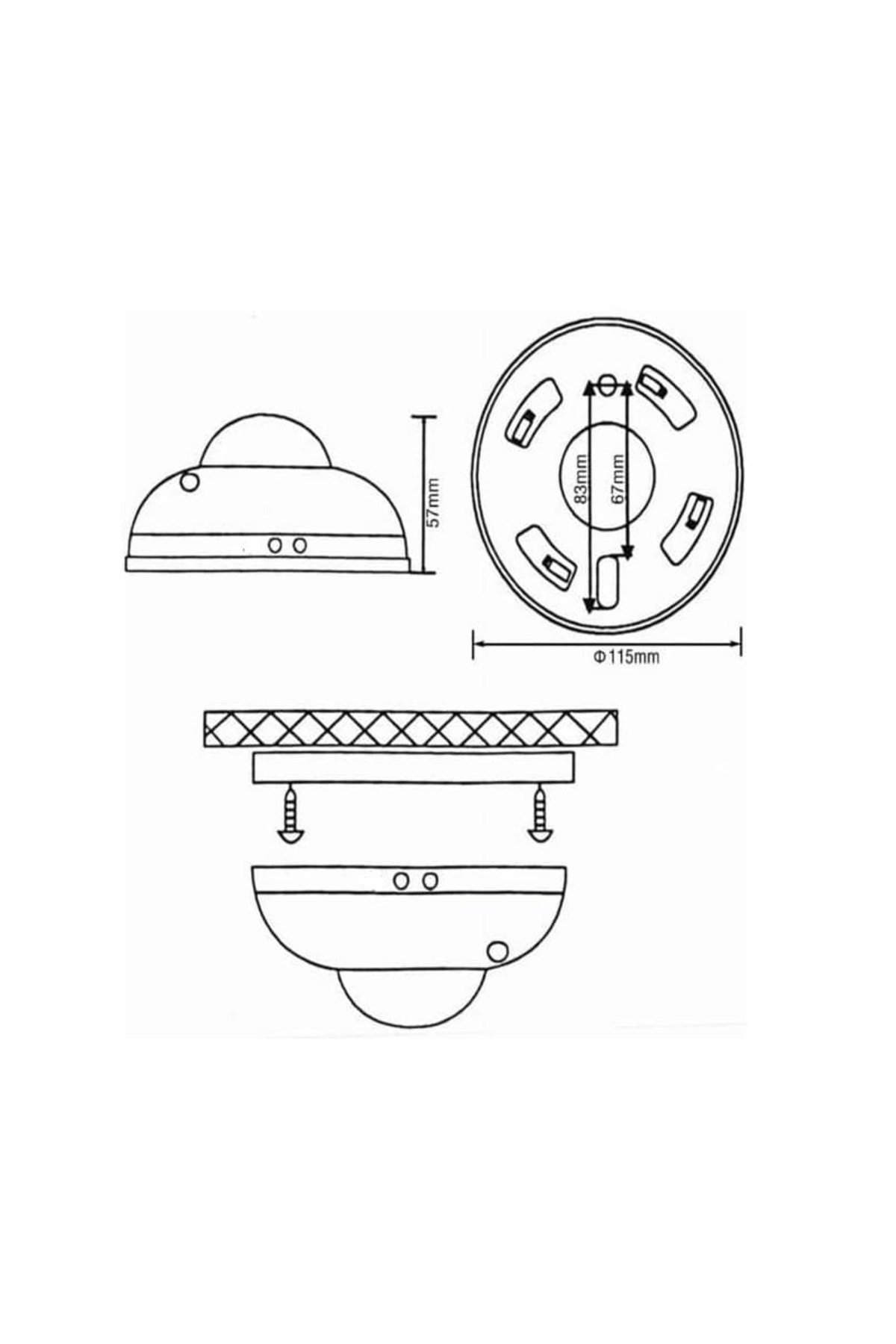 Ct-9243 Sıva Üstü 360 Derece Sensör