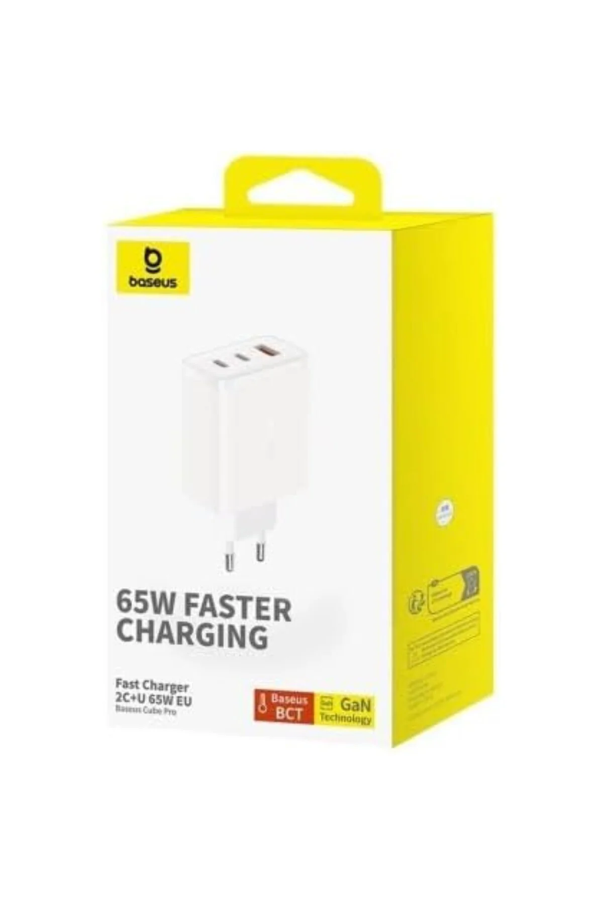 Cube Pro 2C+U 65W Şarj Cihazı-Beyaz Cube Pro 2C+U 65W Şarj Cihazı-Beyaz