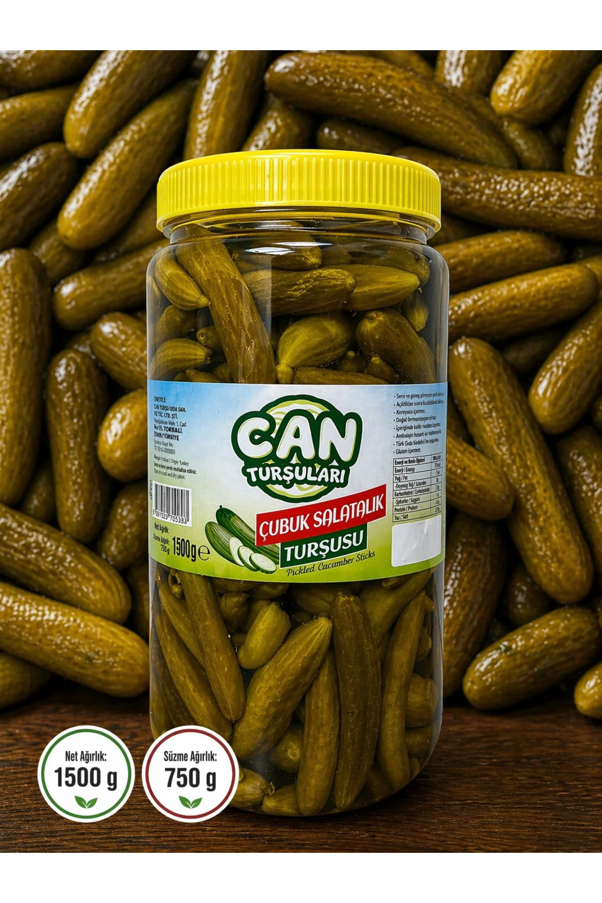 Çubuk Salatalık Turşu 1500 g Fiyatı, Yorumları ve Özellikleri