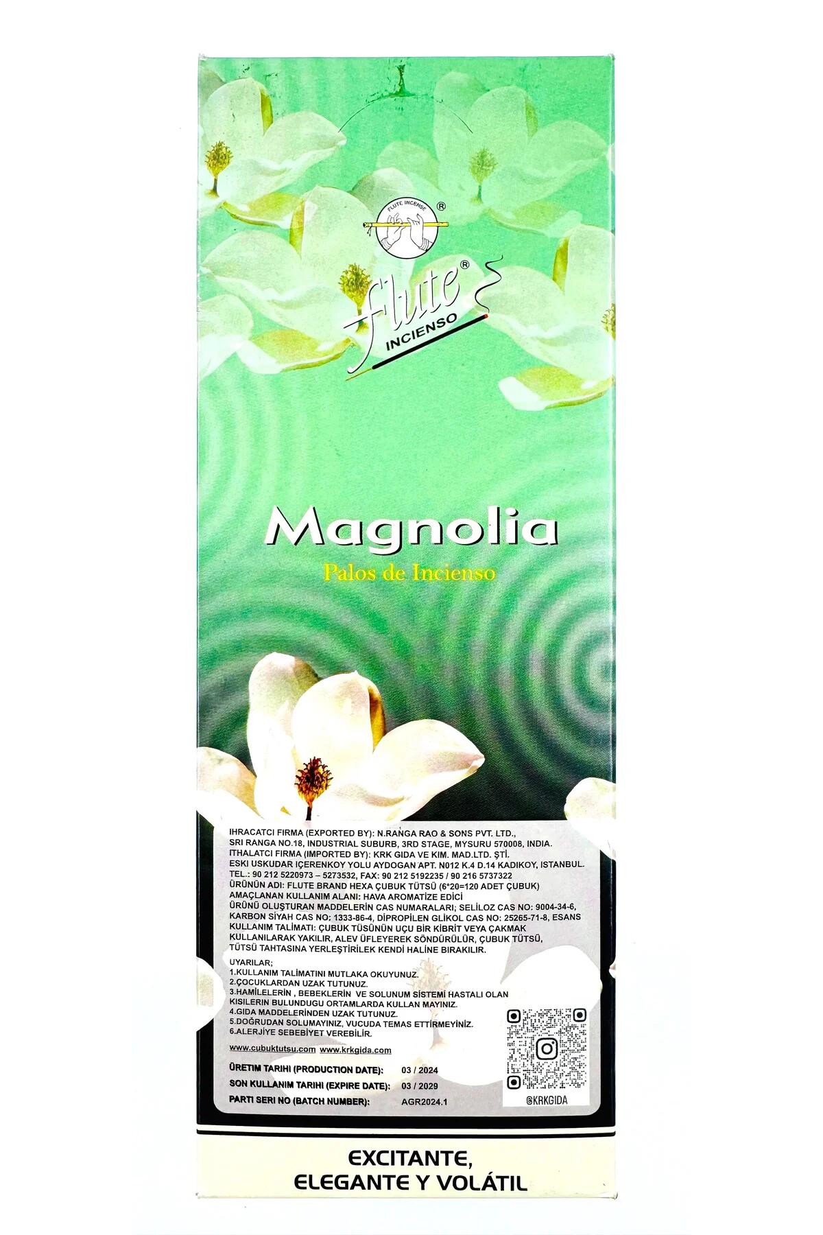 Çubuk Tütsü (MANOLYA) Hexa Magnolıa 1 Adet=20 Çubuk