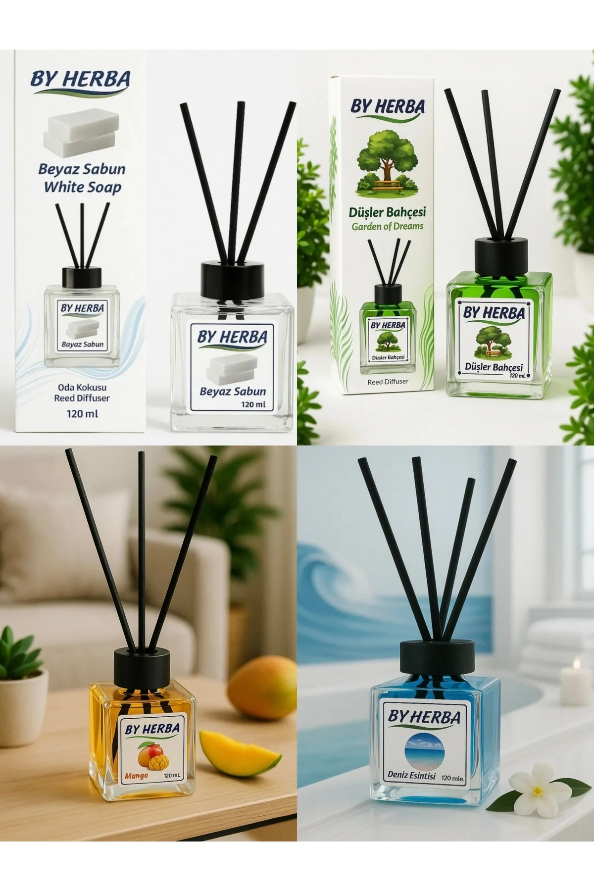 Çubuklu oda kokusu fresh aromalı 120 ml tehlikeli değil tekli ambalaj - Ev &amp; Mobilya