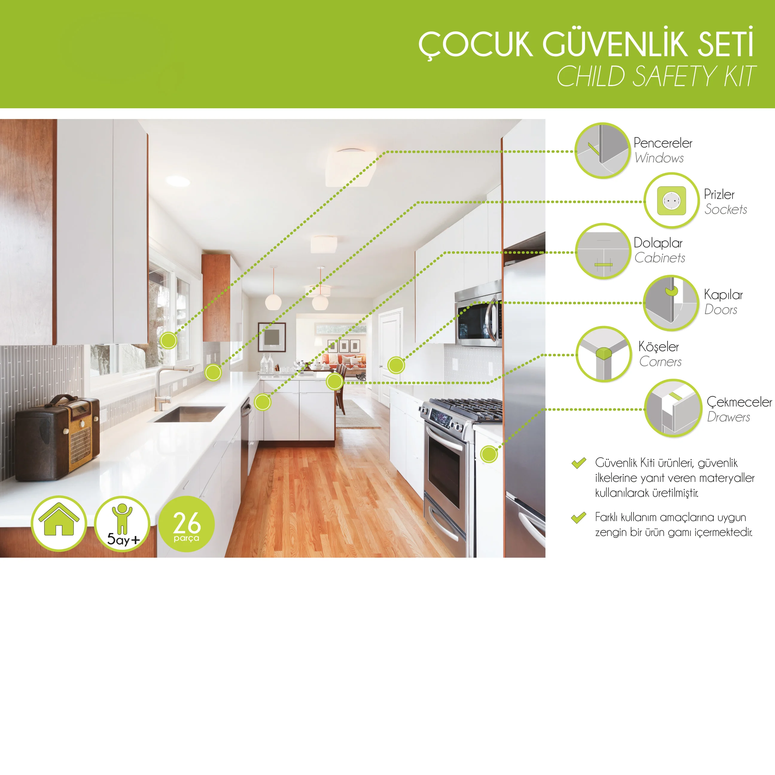 Çuk Güvenlik Seti - Profesyonel 26 Parça