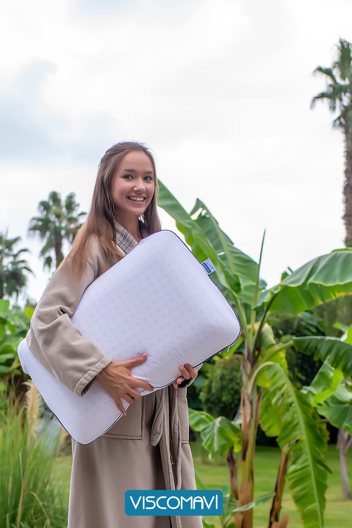 Viscomavi Cunda İki Yüzeyi Farkli Sertlikte Ortopedik Visco Yastik 60X40x15