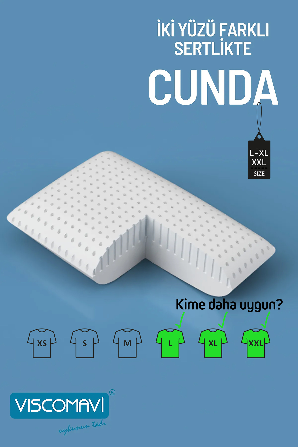 CUNDA İKİ YÜZEYİ FARKLI SERTLİKTE | ORTOPEDİK | HAVA KANALLI | PA
