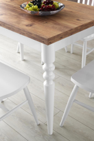 Sivas Gözde Mobilya Cunda  Kirlangiç Ahşap Masa Sandalye Takimi 70X110