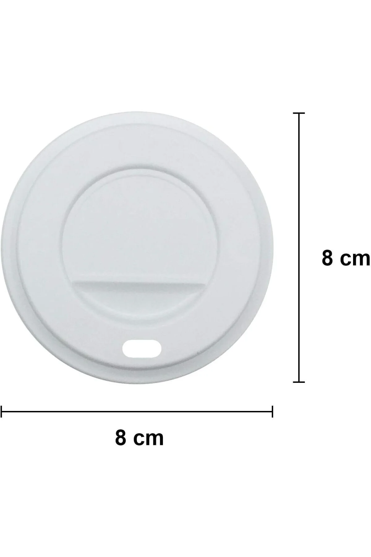 Cup 8 Oz 250 ml Beyaz Sıcak Kapaklı Karton Bardak Çay Kahve 100 A