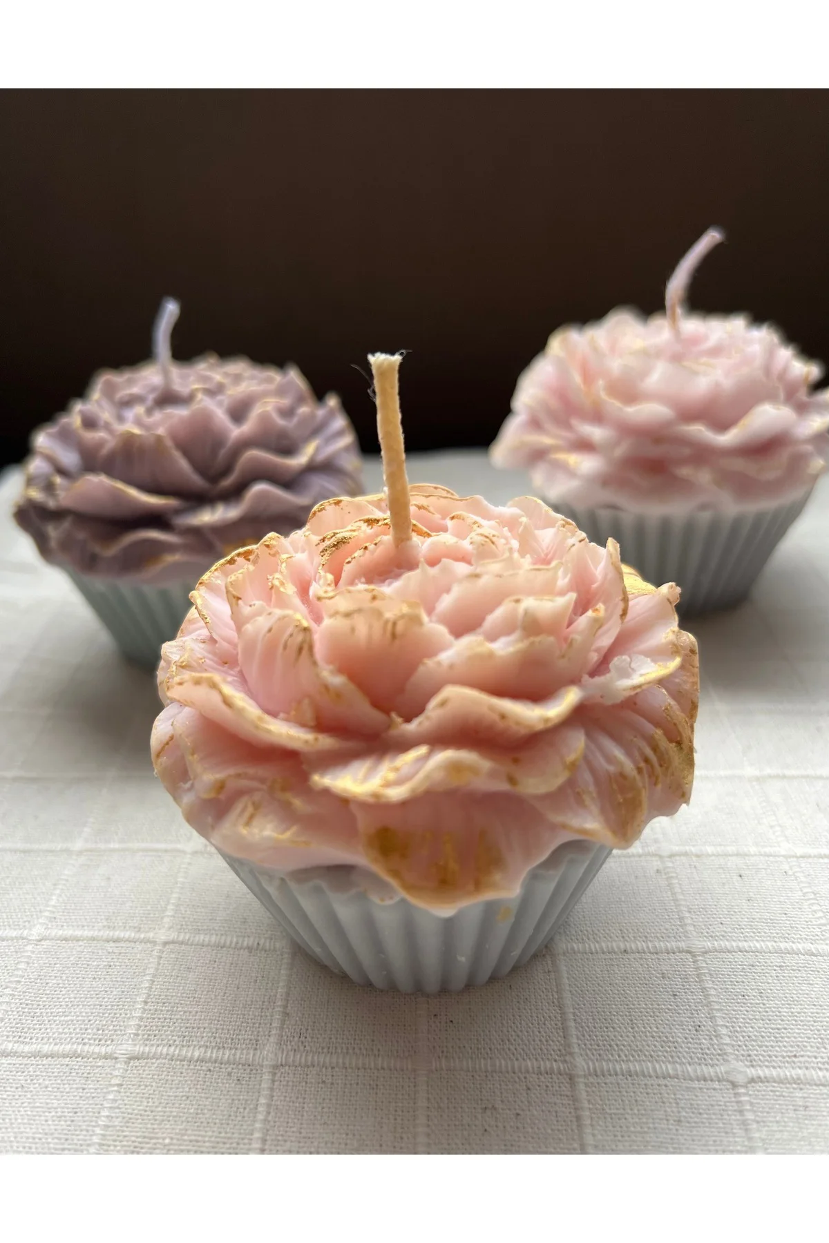 Cupcake Şekilli Mum 120gr Organik Soya %100 Vegan