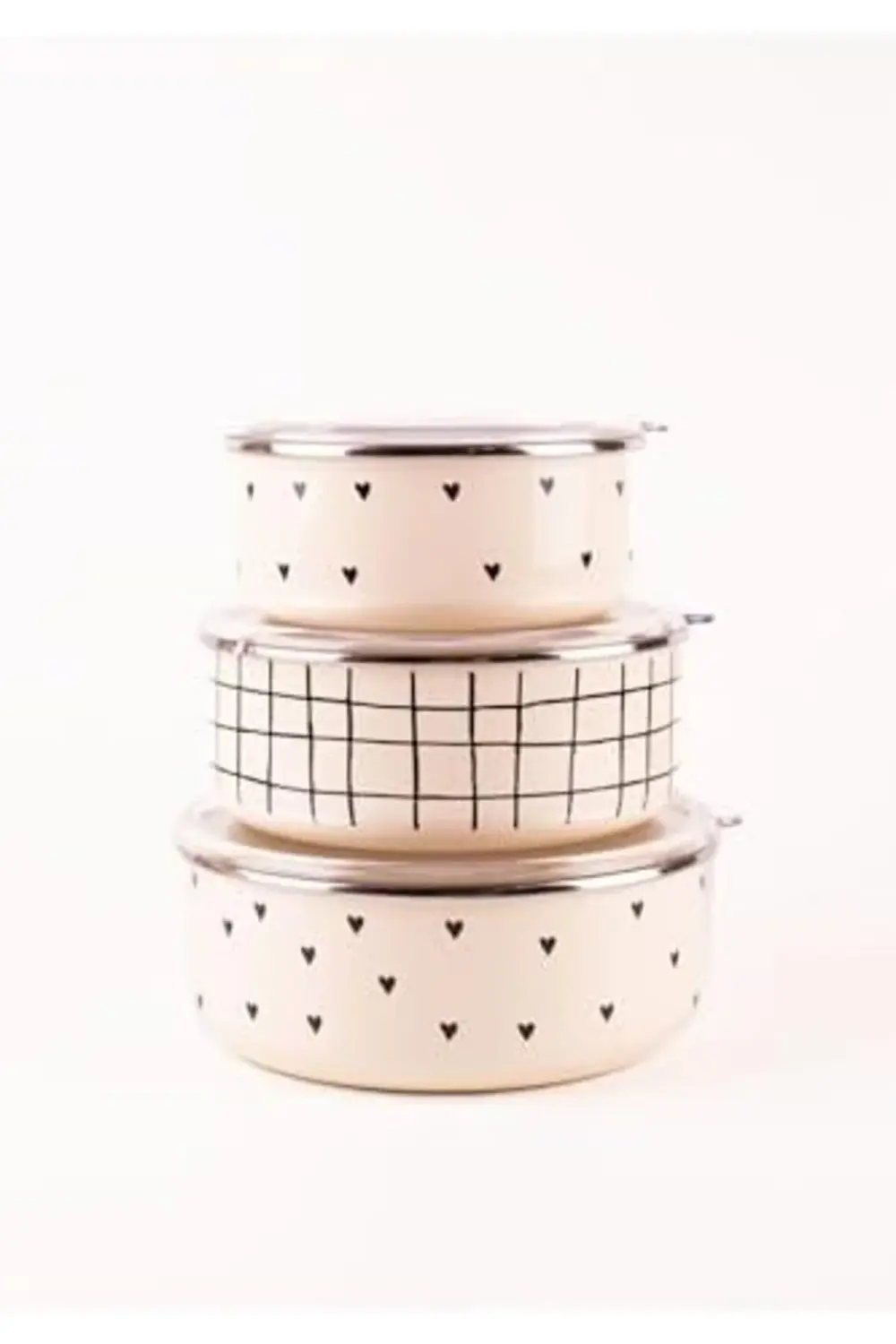 Cupid Vakum Kapaklı Saklama Kabı Seti (Ocaklarda Kullanılabilir)