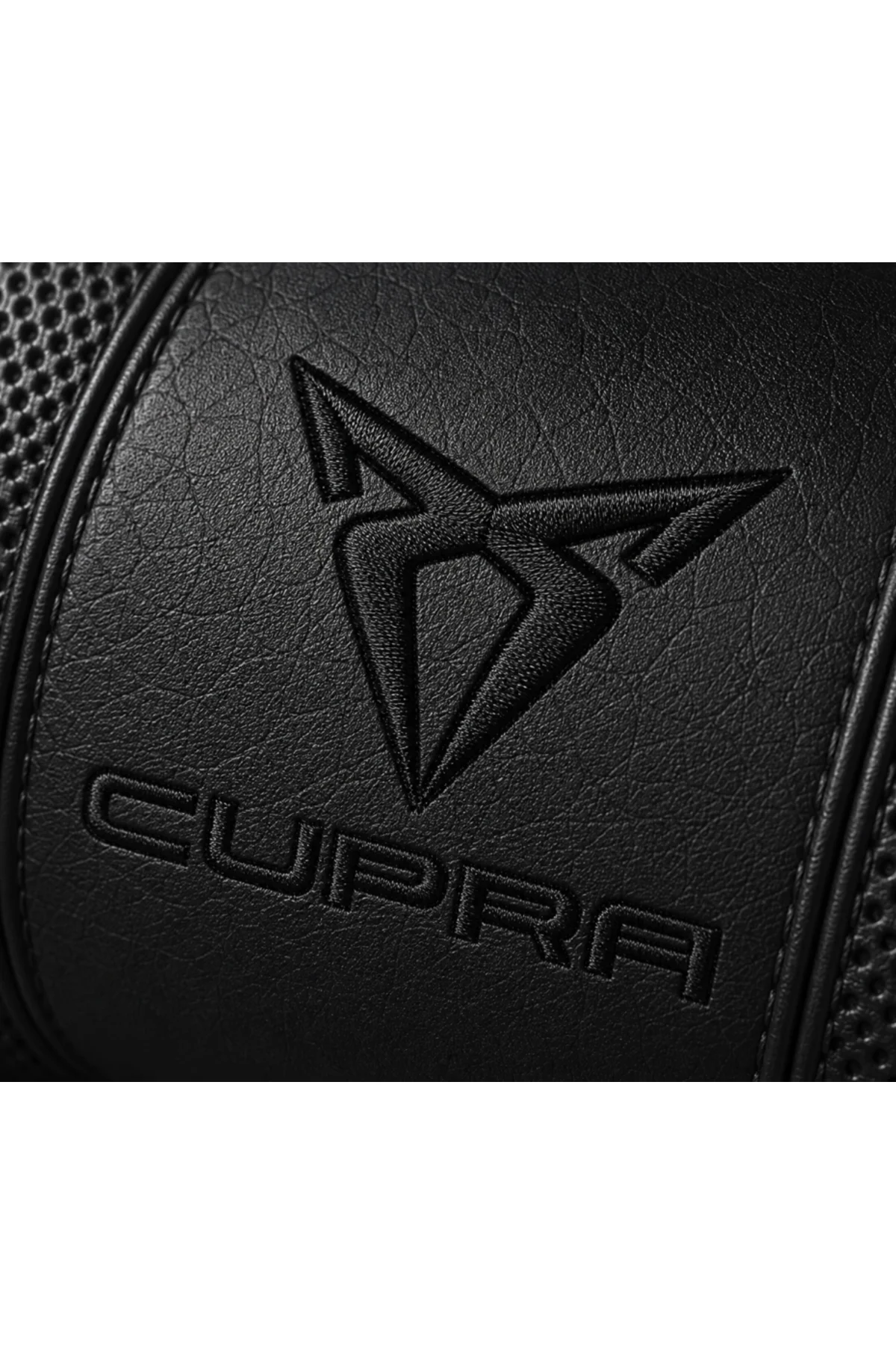 Cupra Black Serisi 4 Parça Oto Boyun Yastığı ve Emniyet Kemer Pedi Seti – 2 Yastık + 2 Kemer Pedi, Siyah Nakışlı Cupra Black Serisi 4 Parça Oto Boyun Yastığı ve Emniyet Kemer Pedi Seti – 2 Yastık + 2 Kemer Pedi, Siyah Nakışlı - Görsel 2