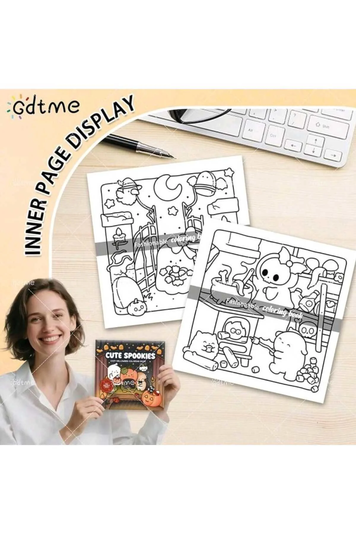 Cute Spookies Boyama Kitabı