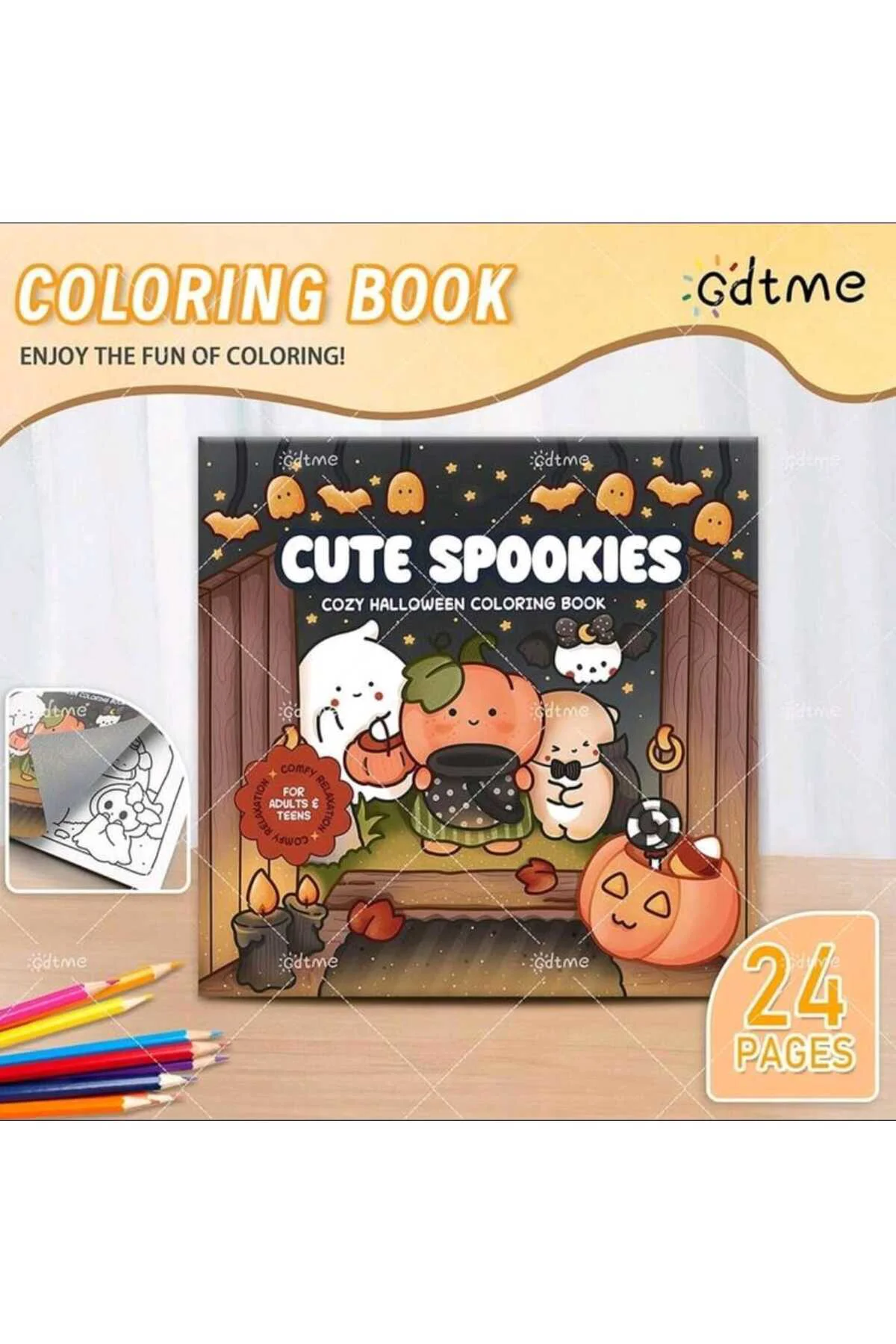 Cute Spookies Boyama Kitabı