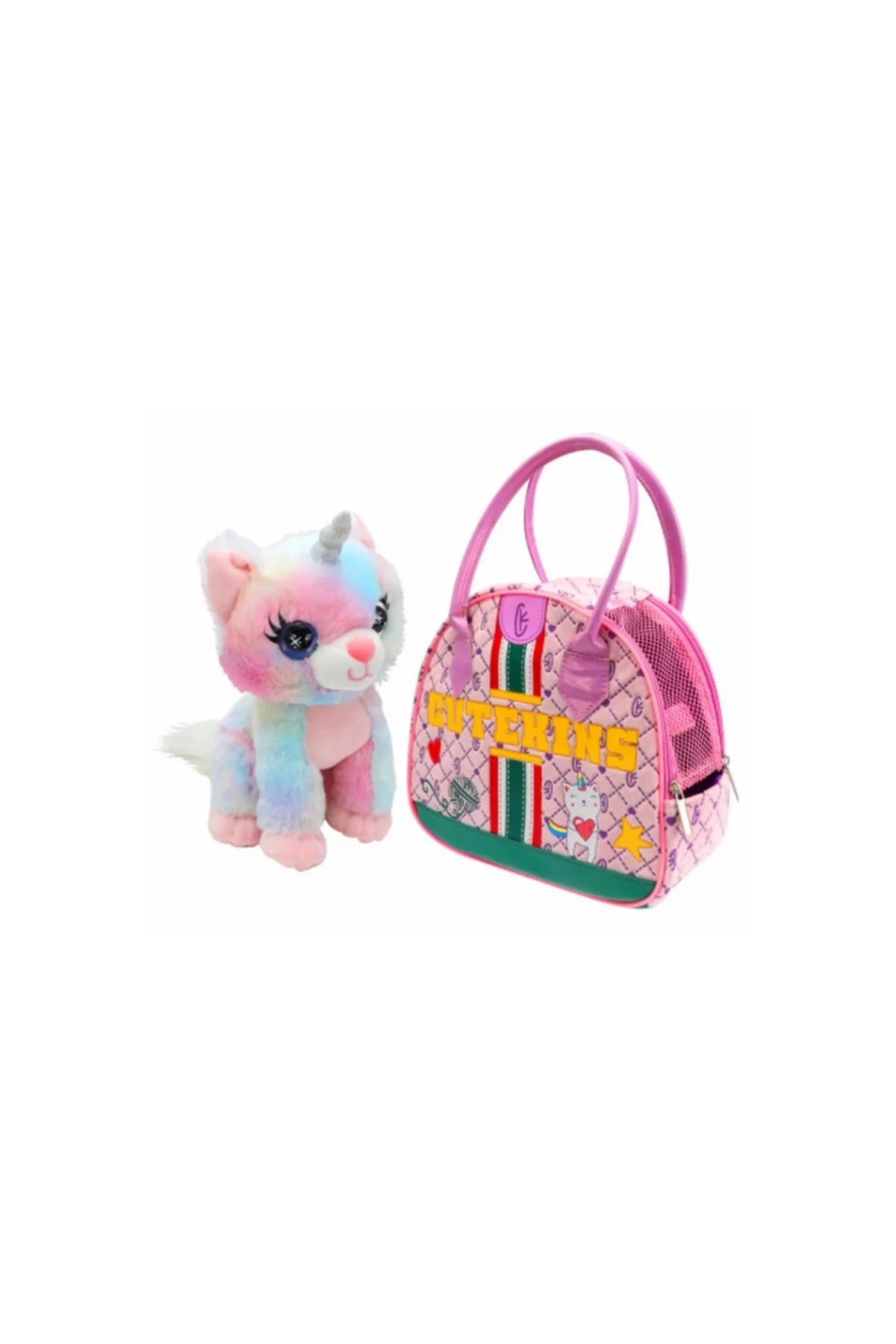 Cutekins Peluş Caticorn Posh Taşıma Çantalı