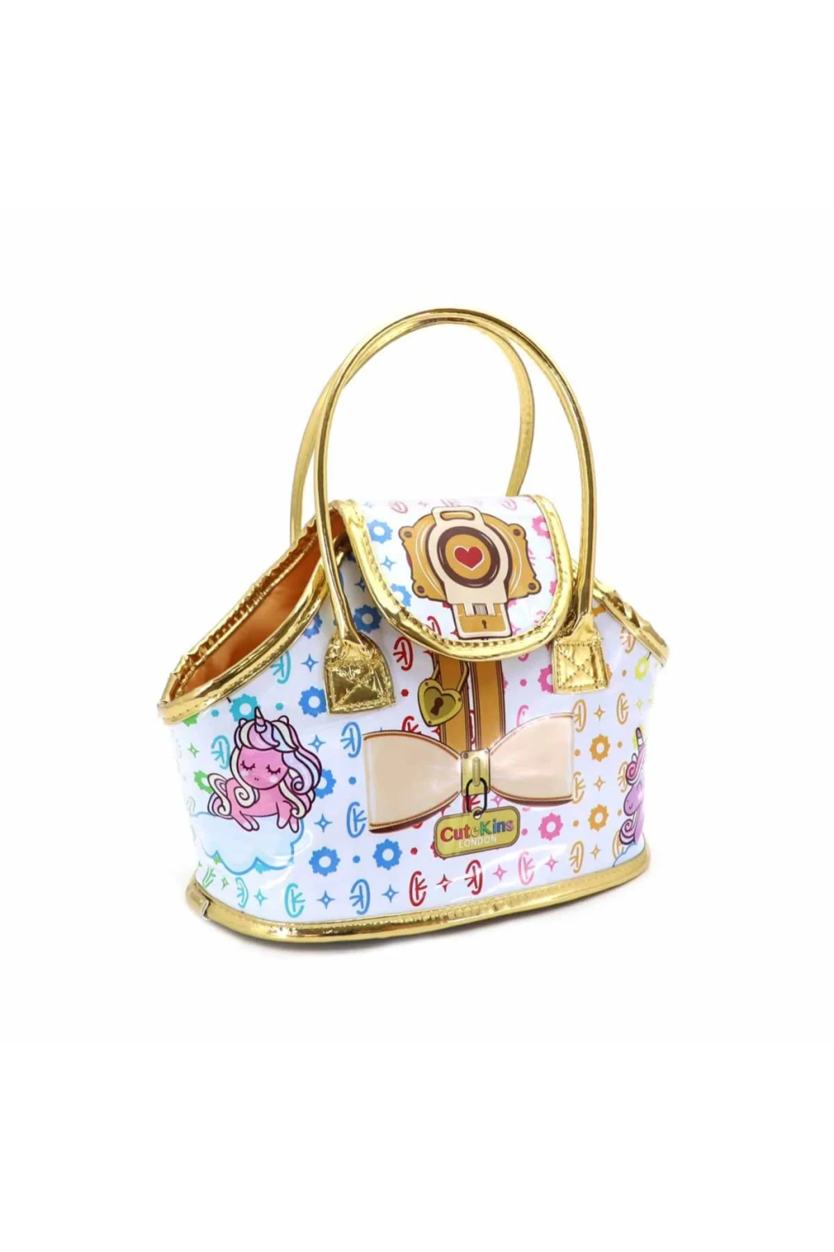 Cutekins Taşıma Çantalı Peluş Unicorn Lou Lou/Bay Her Telden/ Bay