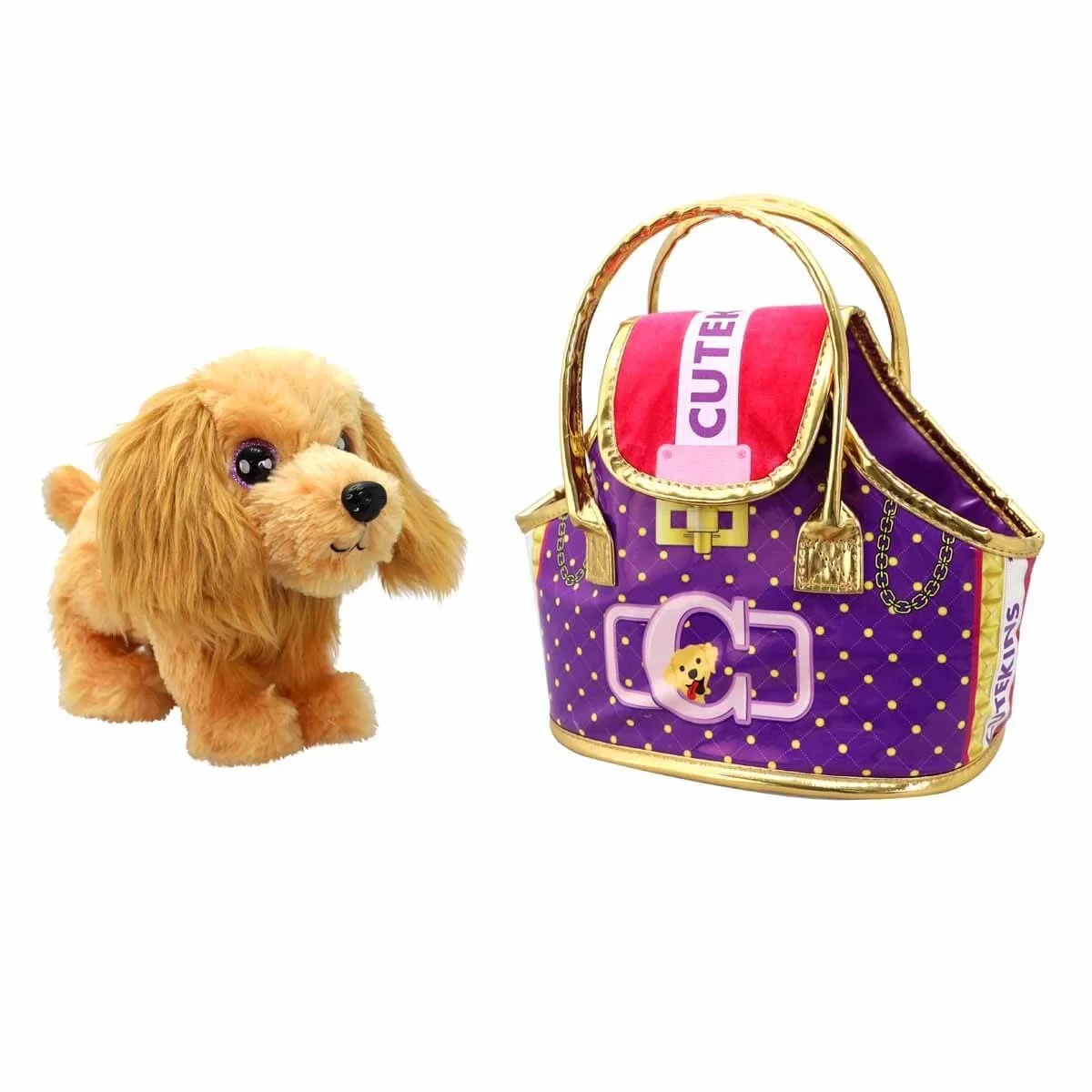 Cutekins Taşıma Çantalı Peluş Köpek - S00050585