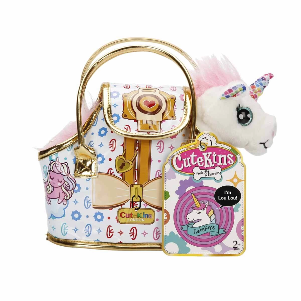 Cutekins Taşıma Çantalı Peluş Unicorn Lou Lou Cutekins Taşıma Çantalı Peluş Unicorn Lou Lou