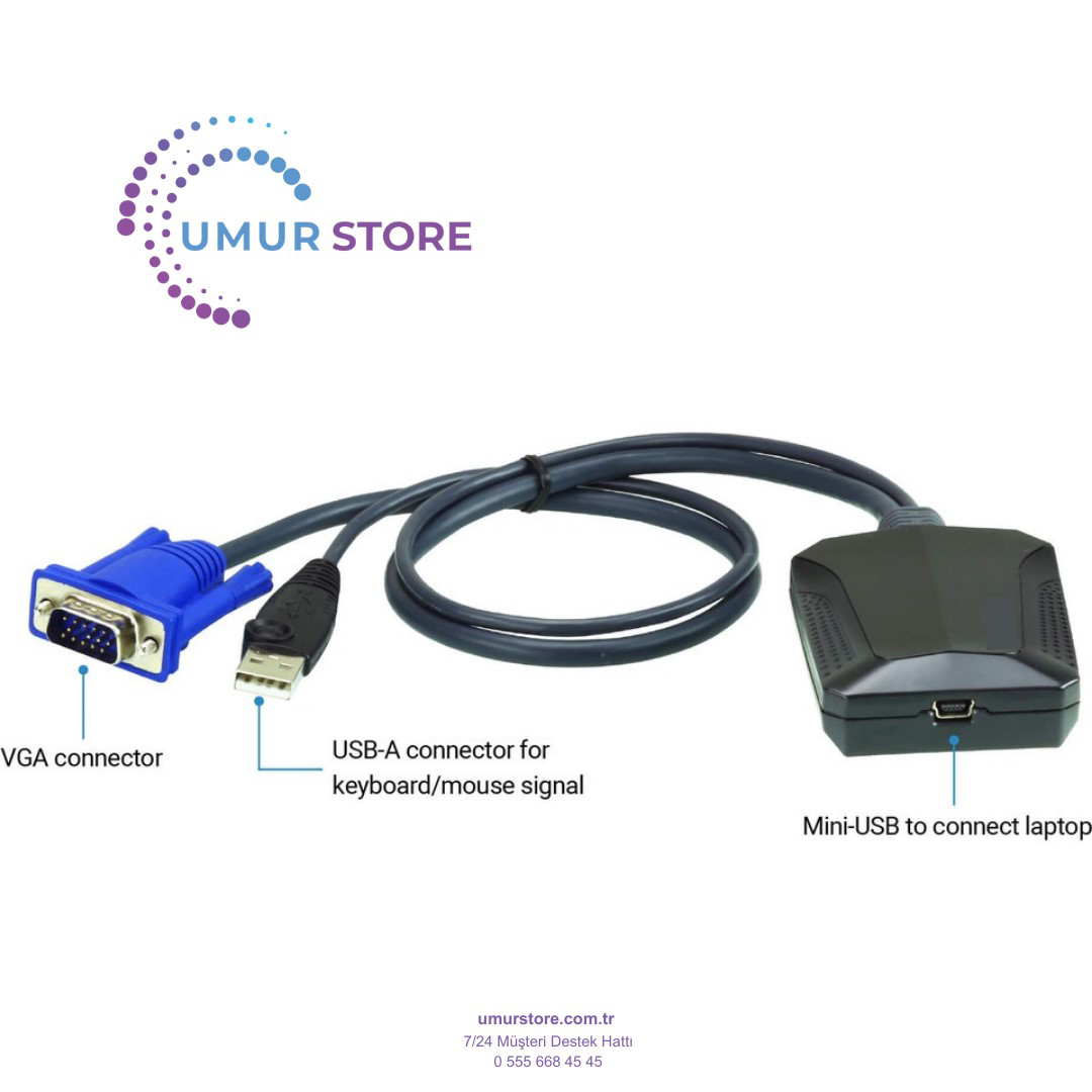 Cv211-At Portable Laptop Usb Console Crash Card Adaptör