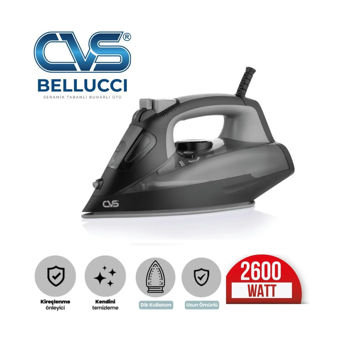 Cvs Dn 5480 Bellucci Seramik 2600 Watt Ütü Cvs Dn 5480 Bellucci Seramik 2600 Watt Ütü