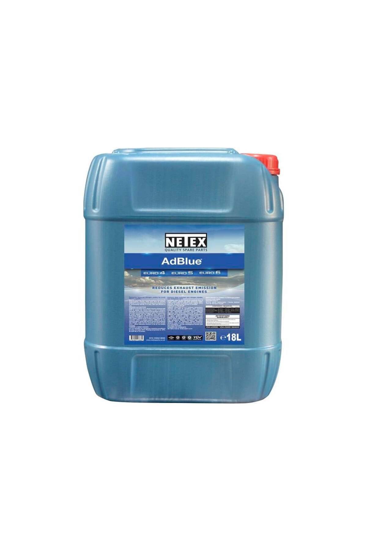 Netex Cwad B180 Adblue Katalitik Ve Konvektor Temizleme Sivisi (18 Lt)