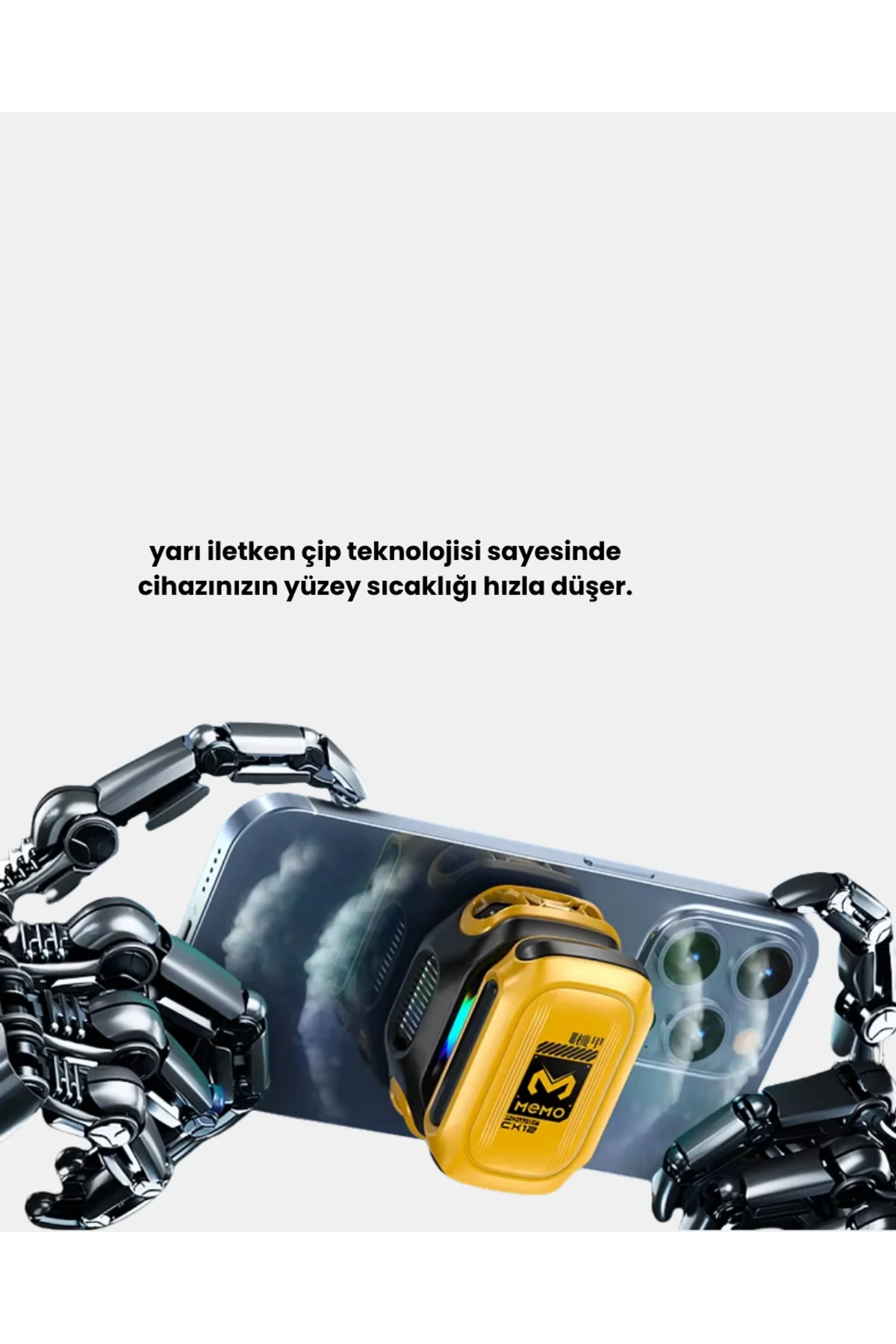 Cx12 Telefon Soğutucu Tec Yarı İletken Hızlı Soğutma Ve Yüksek Performanslı Cx12 Telefon Soğutucu Tec Yarı İletken Hızlı Soğutma Ve Yüksek Performanslı - Görsel 5