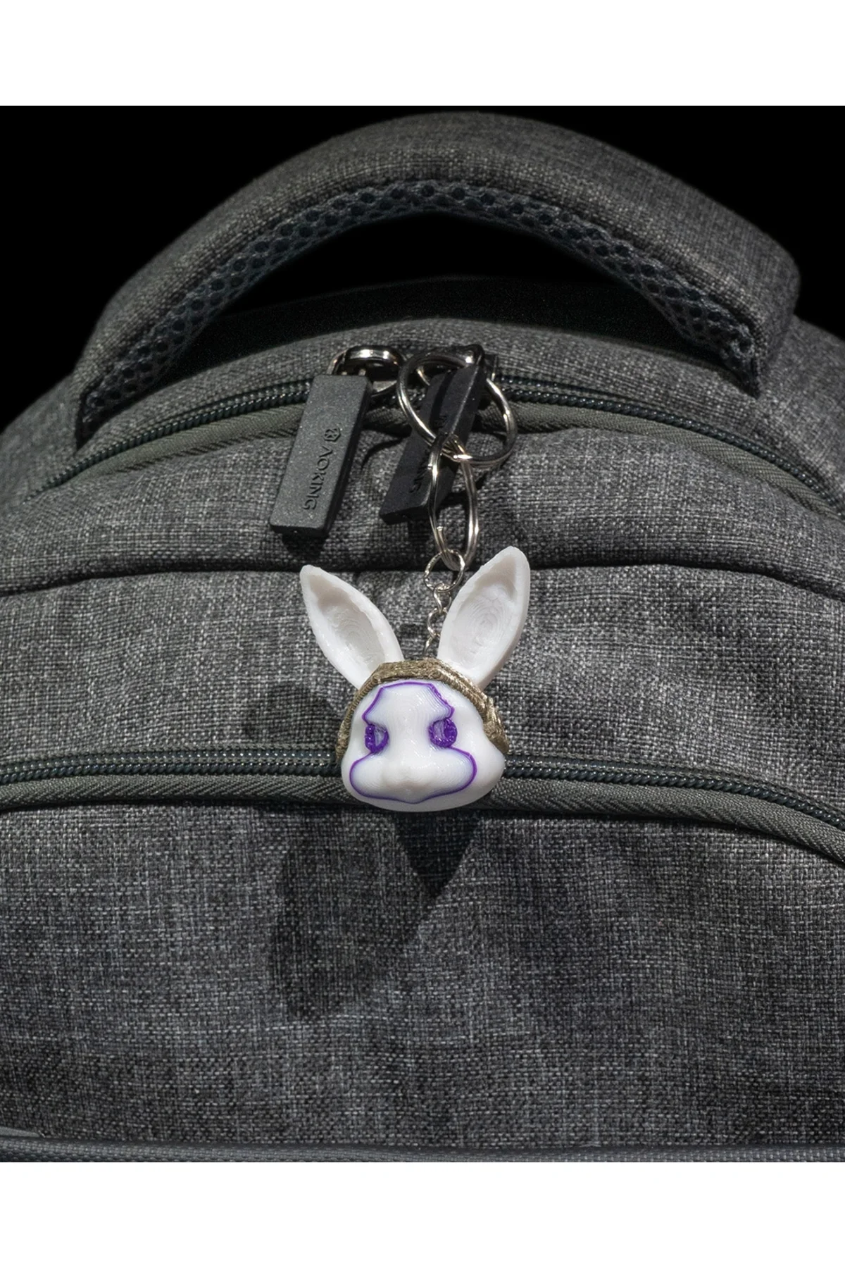 Cyberpunk Bunny Keychain Anahtarlık