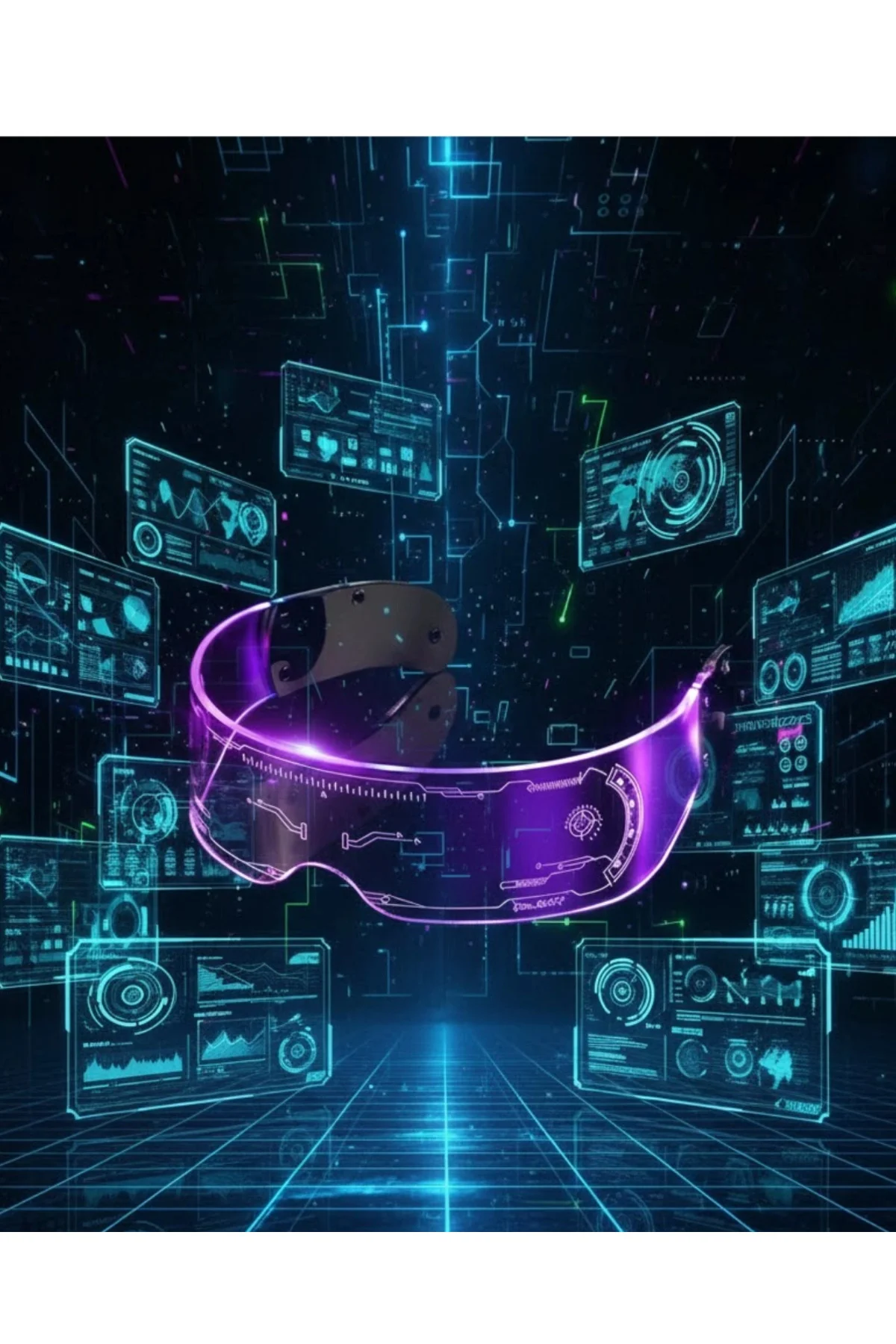 Cyberpunk Led Gözlük Çok Modlu Işıklı Parti Ve Festival Aksesuarı