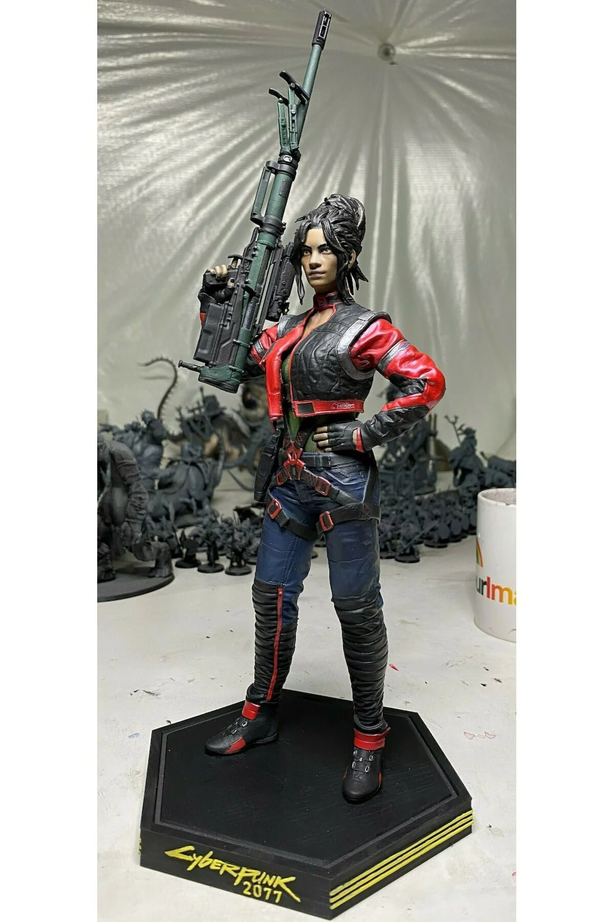 Cyberpunk Panam Palmer Figür Büyük Boy 25CM