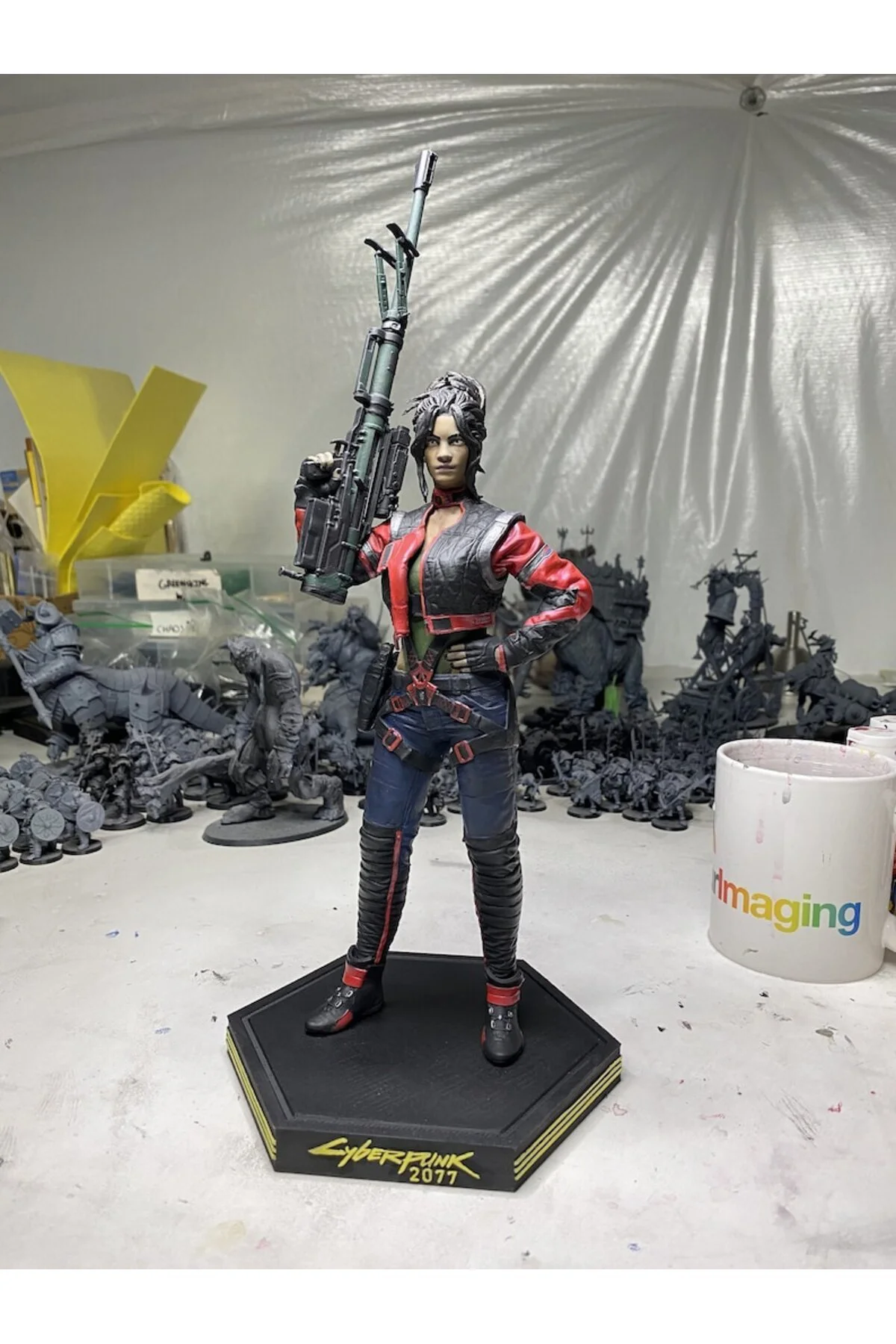 Cyberpunk Panam Palmer Figür Büyük Boy 25CM