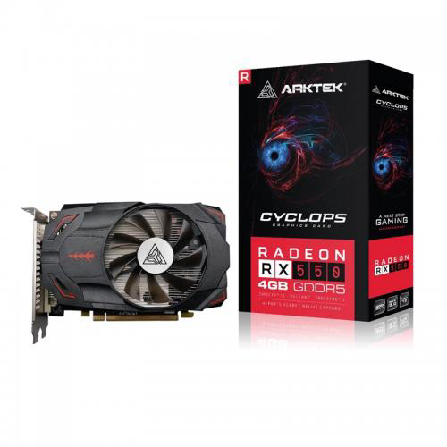 Arktek Cyclops, Akr550d5s4gh1, Rx550, 4Gb, Gddr5, 128Bit, 1Xdvi, 1Xhdmi,