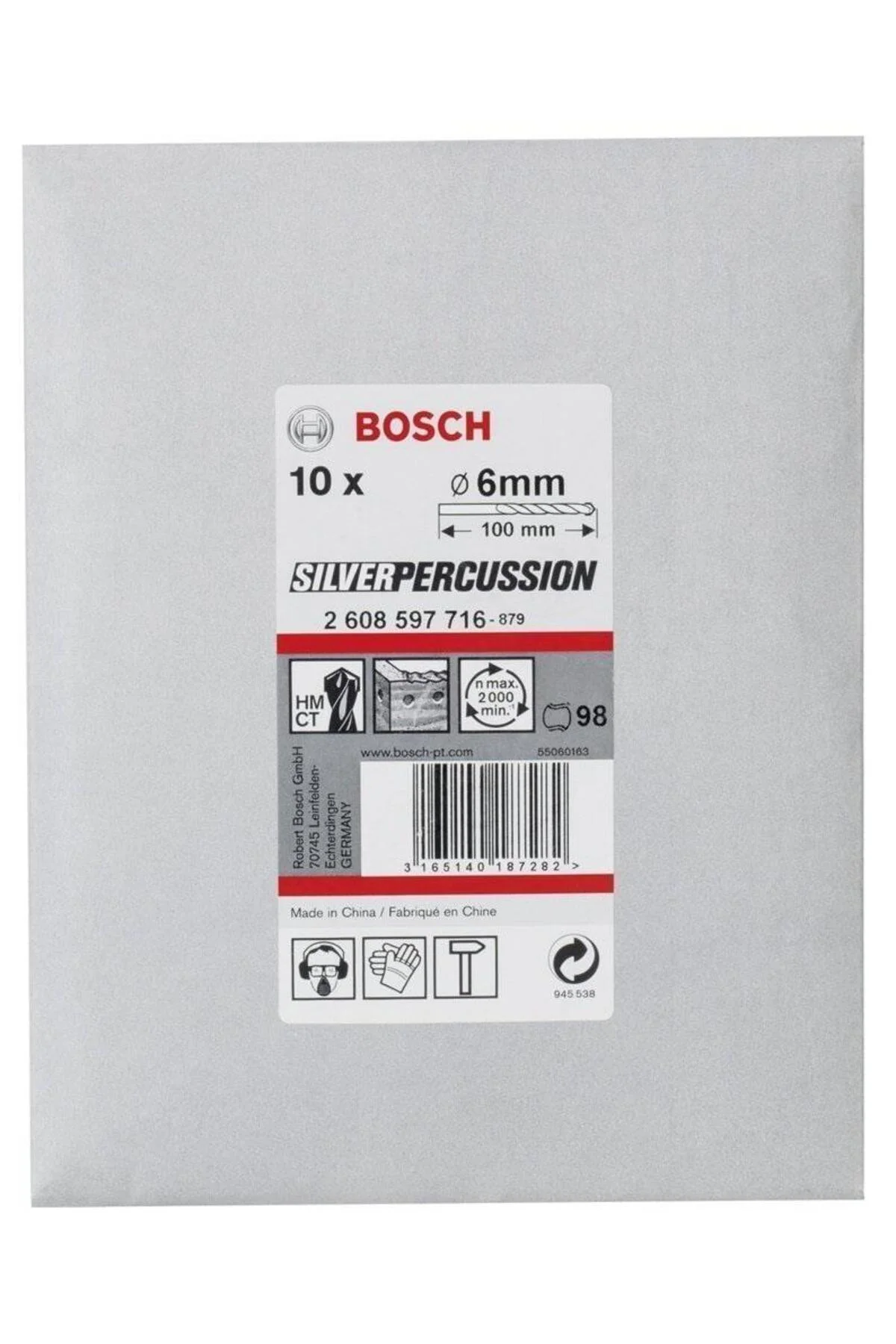 cyl-3 6x100 mm 10'lu Paket Beton Matkap Ucu 2608597716