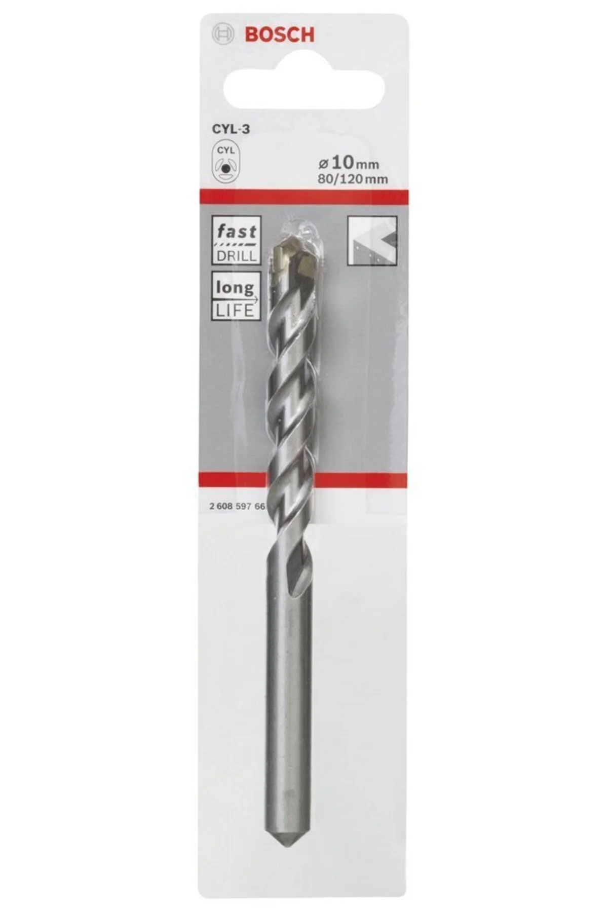CYL-3 Matkap Uç 10x80x120mm Beton