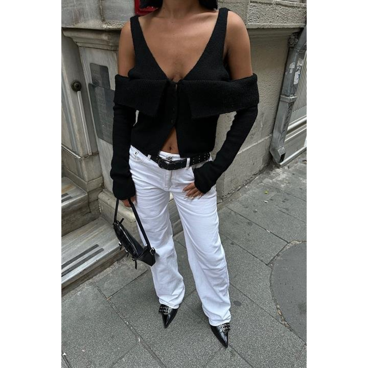 Cynthia Cut Out Triko Hırka -