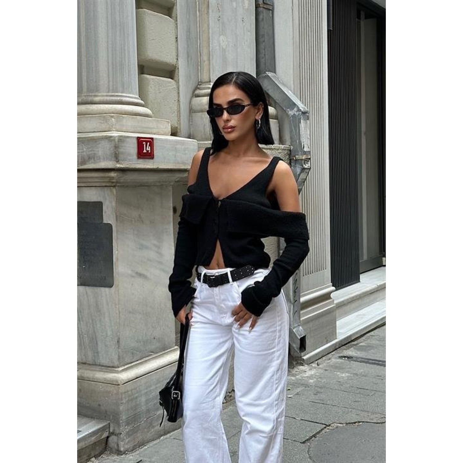 Cynthia Cut Out Triko Hırka -