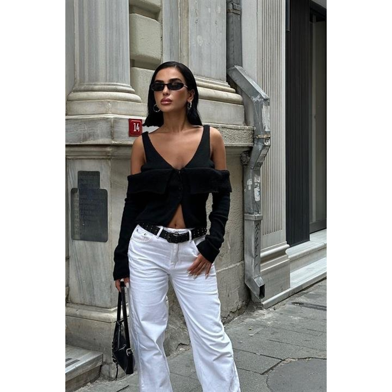 Cynthia Cut Out Triko Hırka -