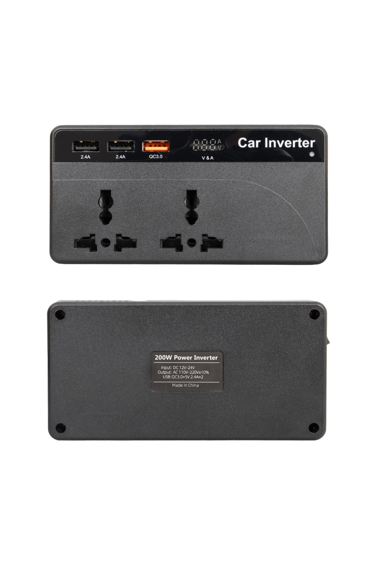 CZ01/12V-24V 12-24 VOLT 200 WATT 3 USB GİRİŞLİ ARAÇ POWER INVERTE