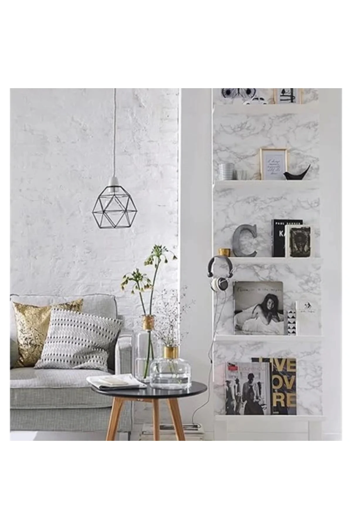 D C Fix Kendinden Yapışkanlı Folyo Marmi Gri 45 Cm X 2 M